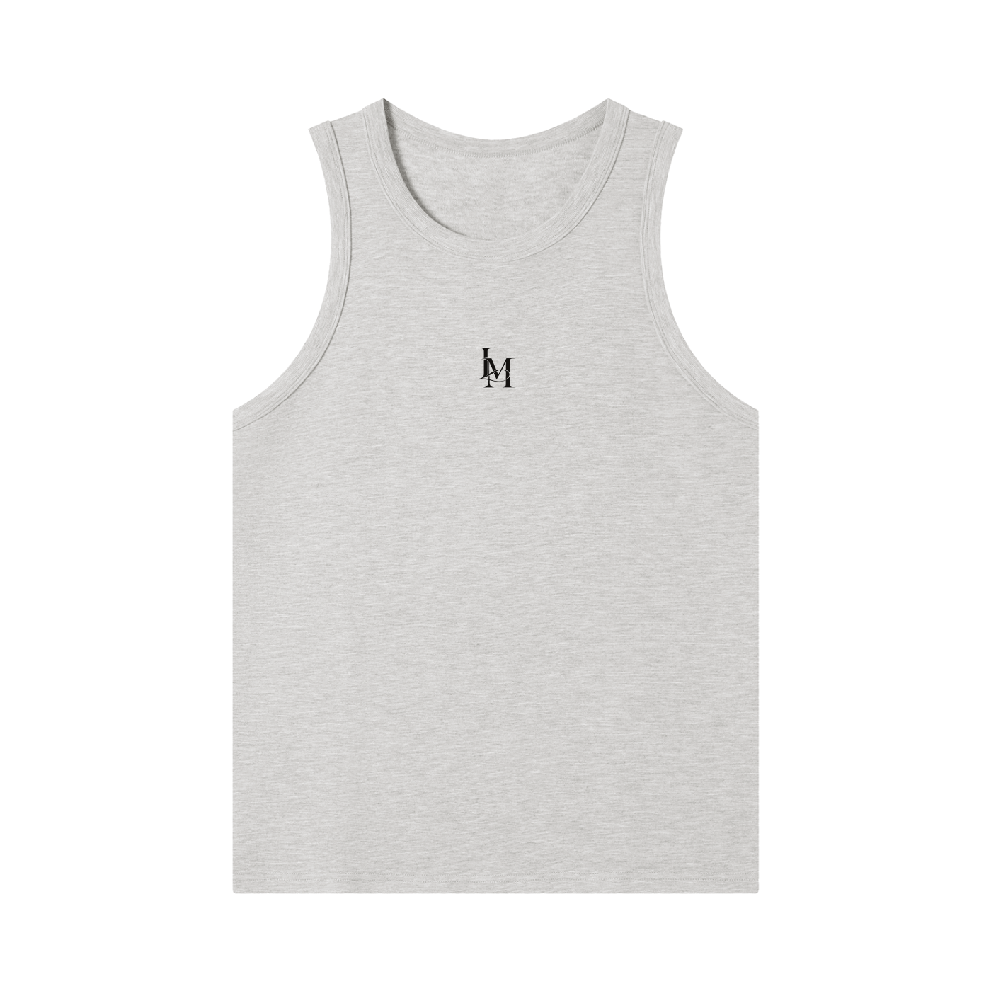 The Heavy Ribbed Tank in Flower Gray #Color_Flower Gray