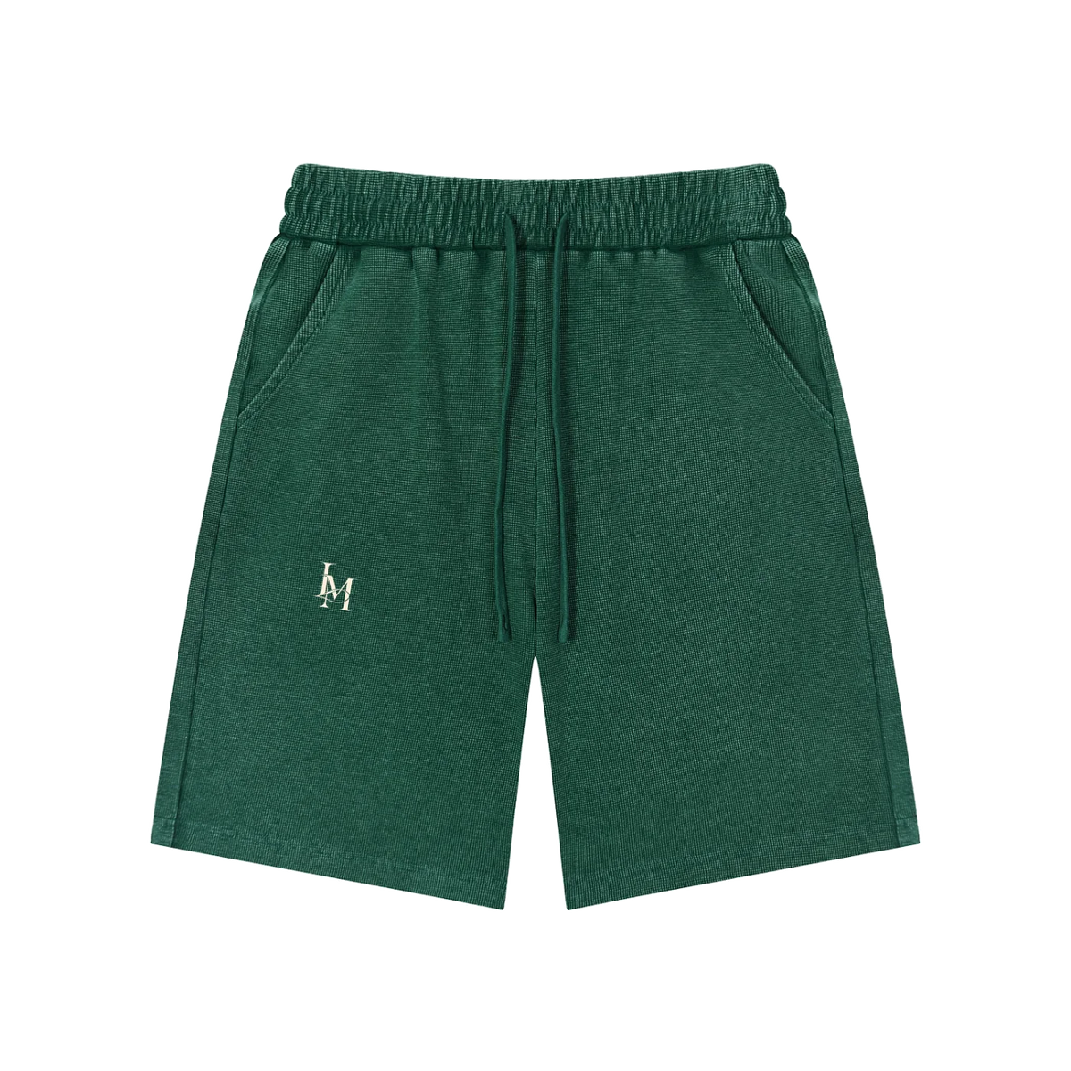 The Waffle Short in Blackish Green #Color_Blackish Green