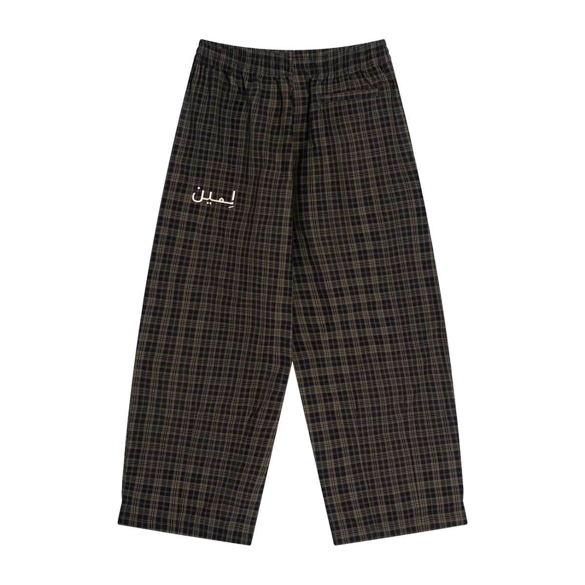 The Plaid Trouser in Black Plaid, back #Color_Black Plaid