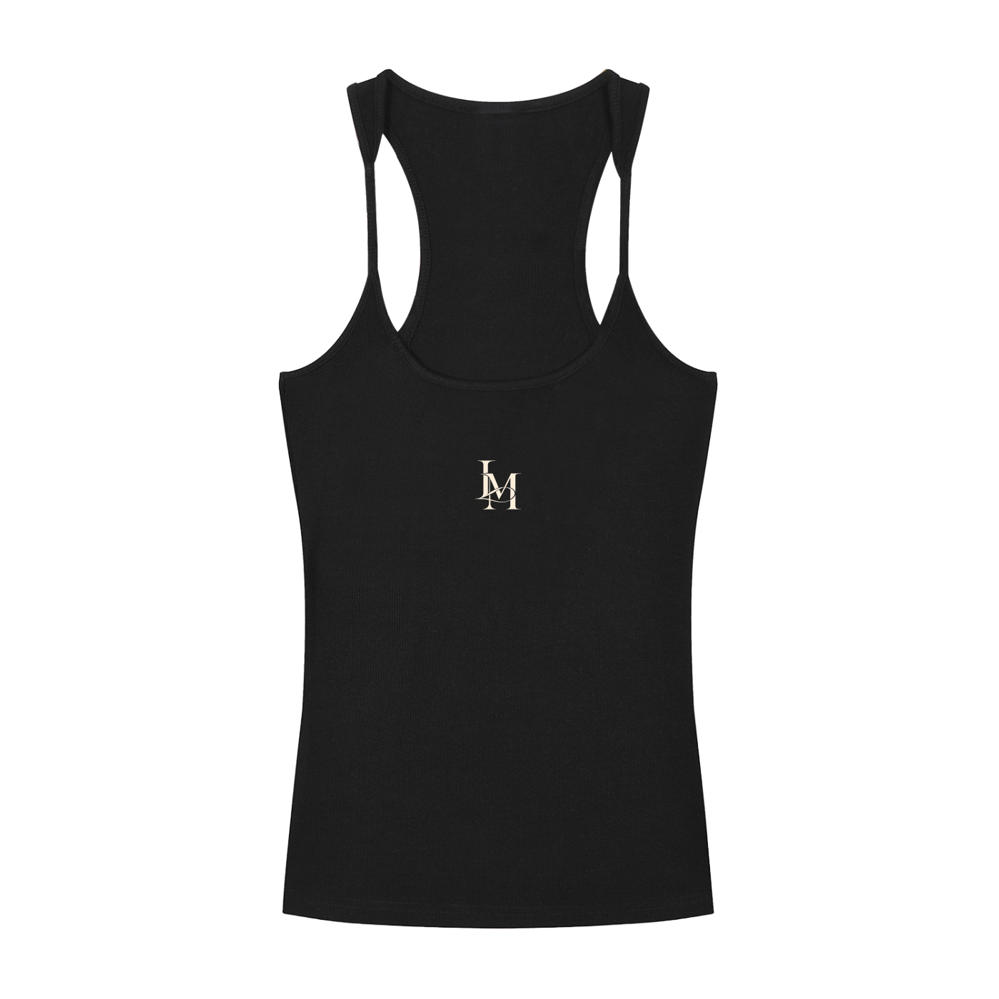 The Ribbed Tank in Black #Color_Black