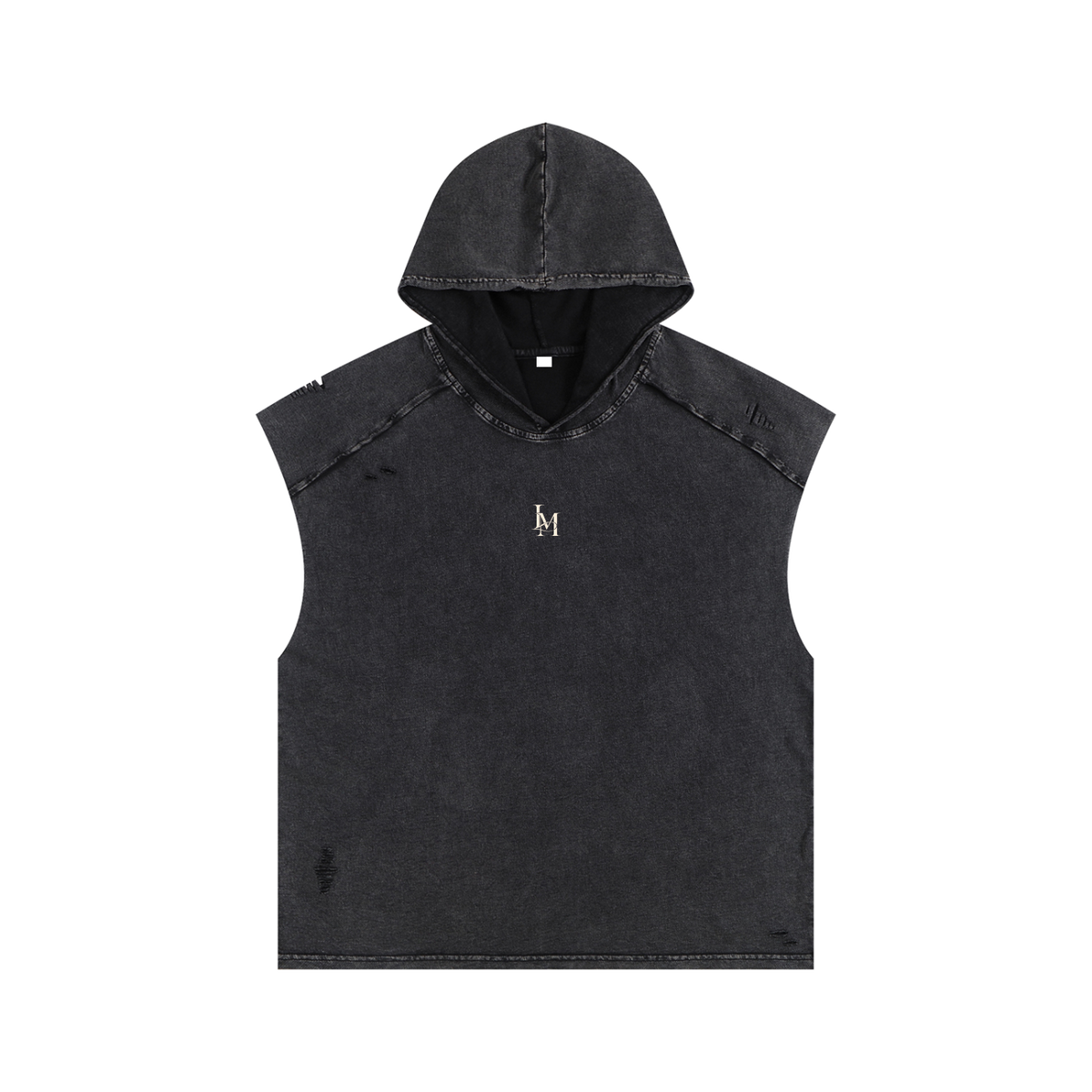 The Hooded Tank in Black #Color_Black