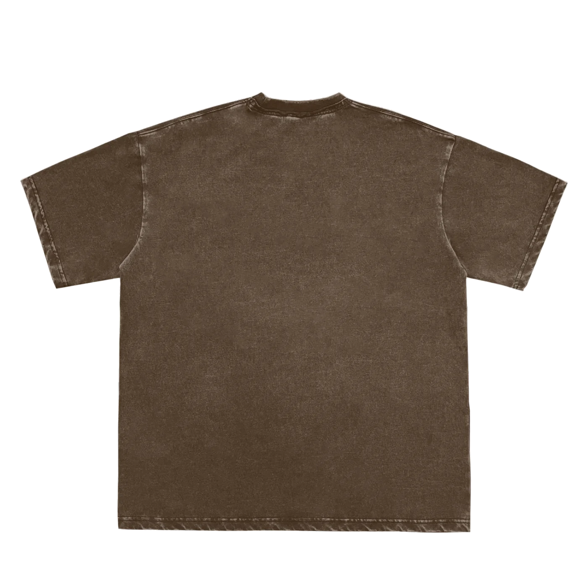 The Snow Washed Tee in Coffee, back #Color_Coffee
