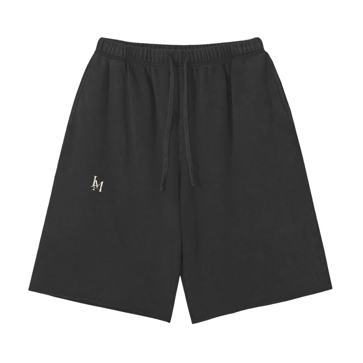 The Raw Hem Short in Black #Color_Black