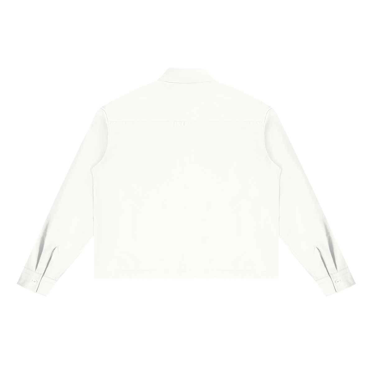 The Boxy Shirt in White, back #Color_White