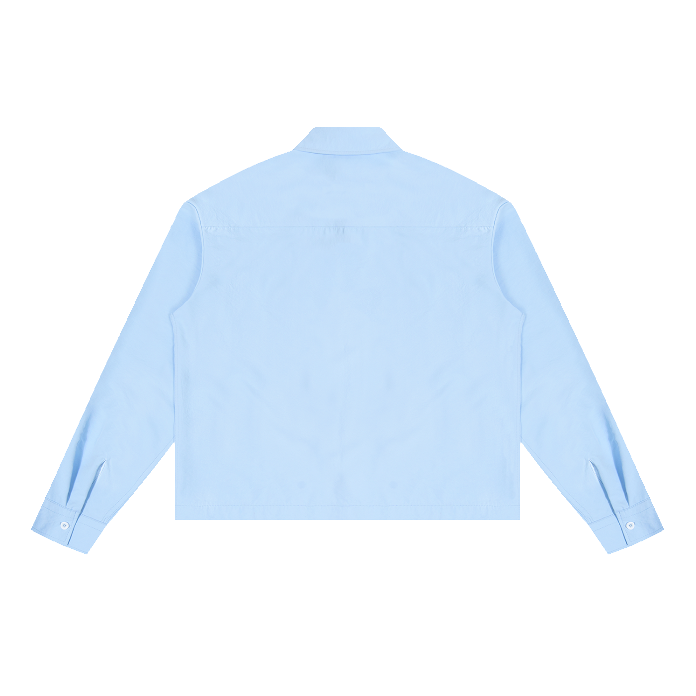 The Boxy Shirt in Sky Blue, back #Color_Sky Blue