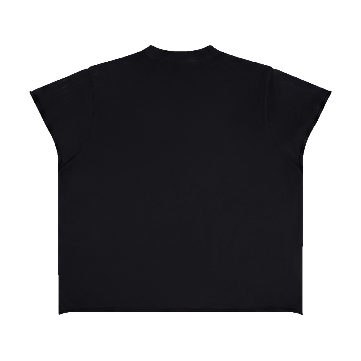 The Cap Sleeve Tee in Black, back #Color_Black
