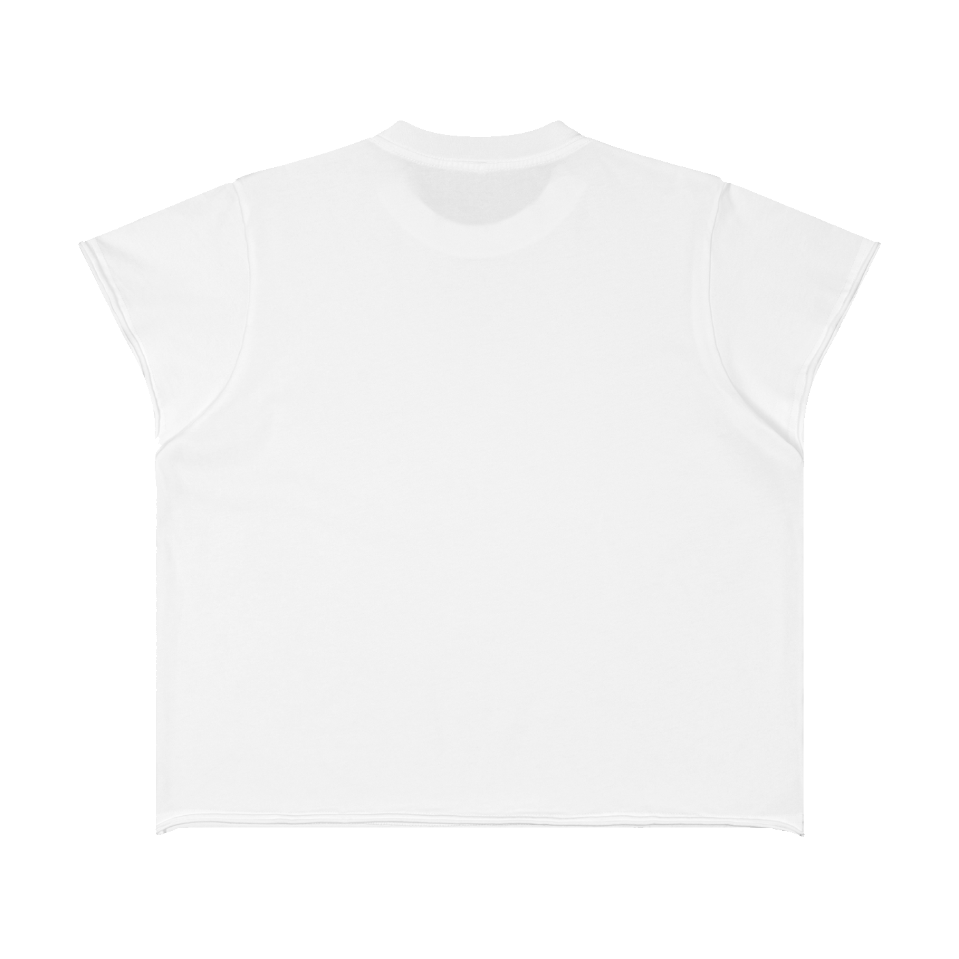 The Cap Sleeve Tee in White, back #Color_White