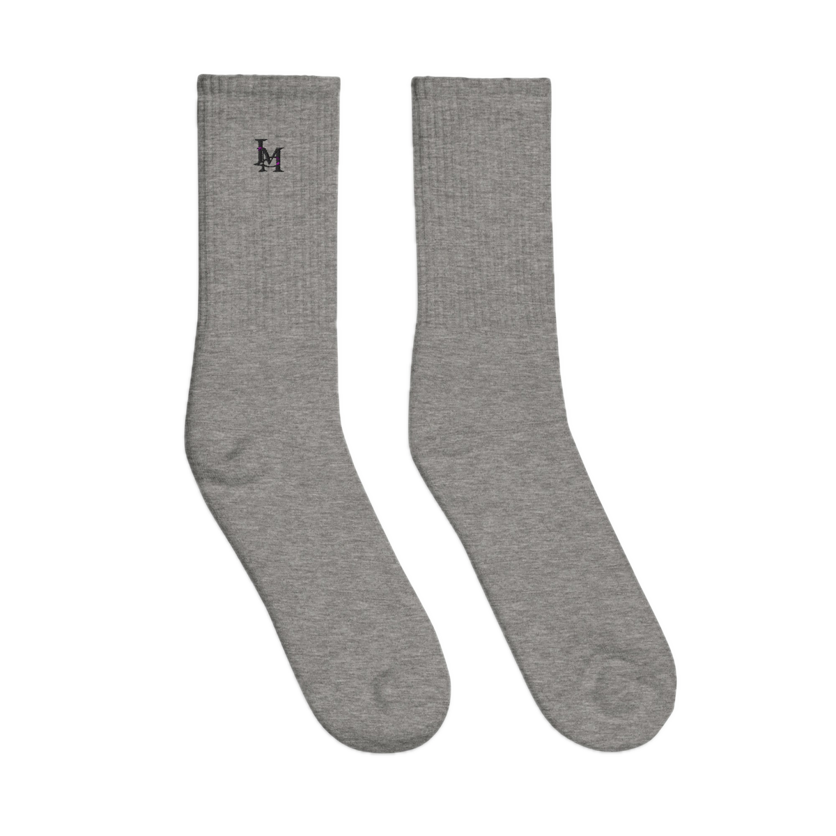The Crew Sock in Heather Grey, view 2 #Color_Heather Grey