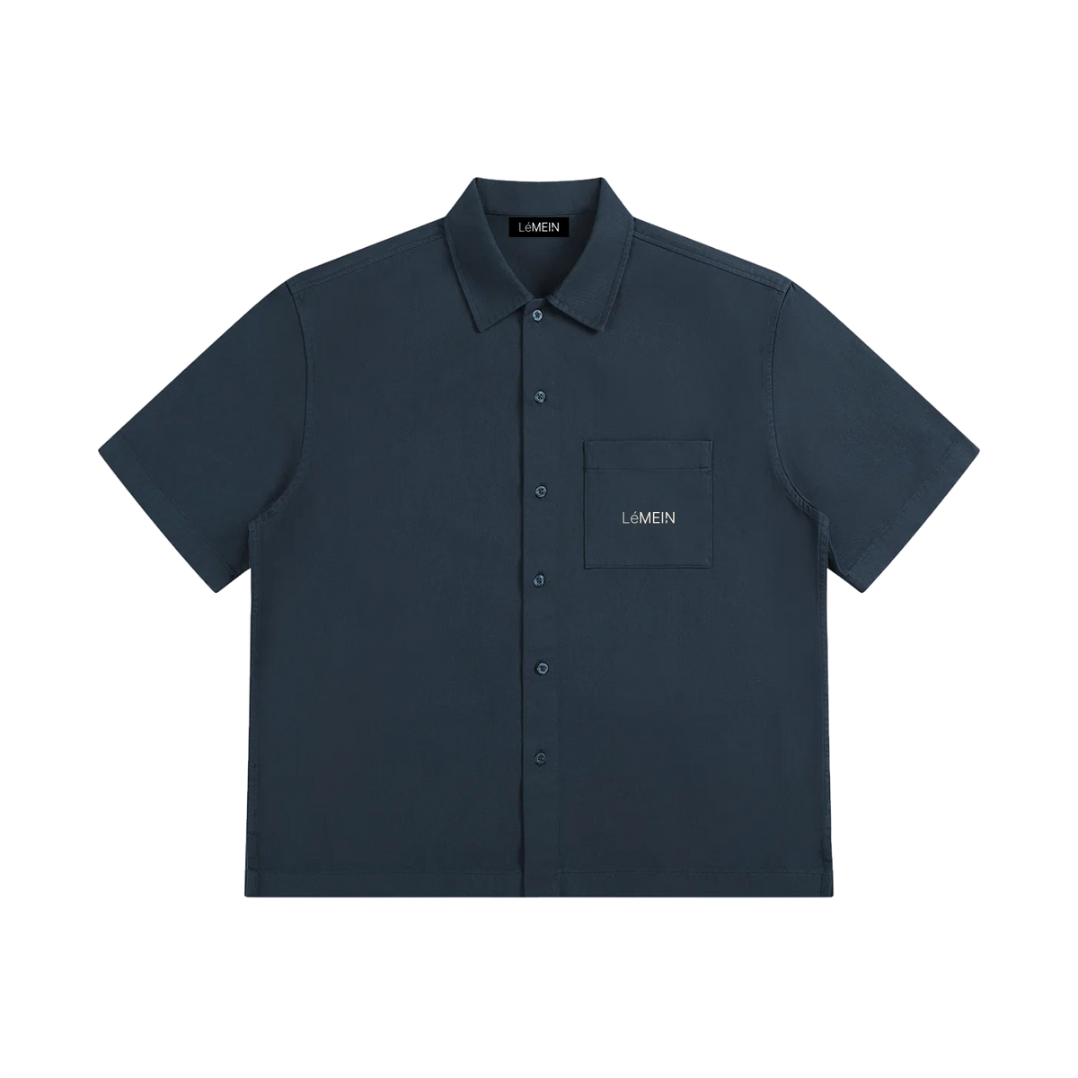 The Date Shirt in Navy Blue, front view #Color_Navy Blue