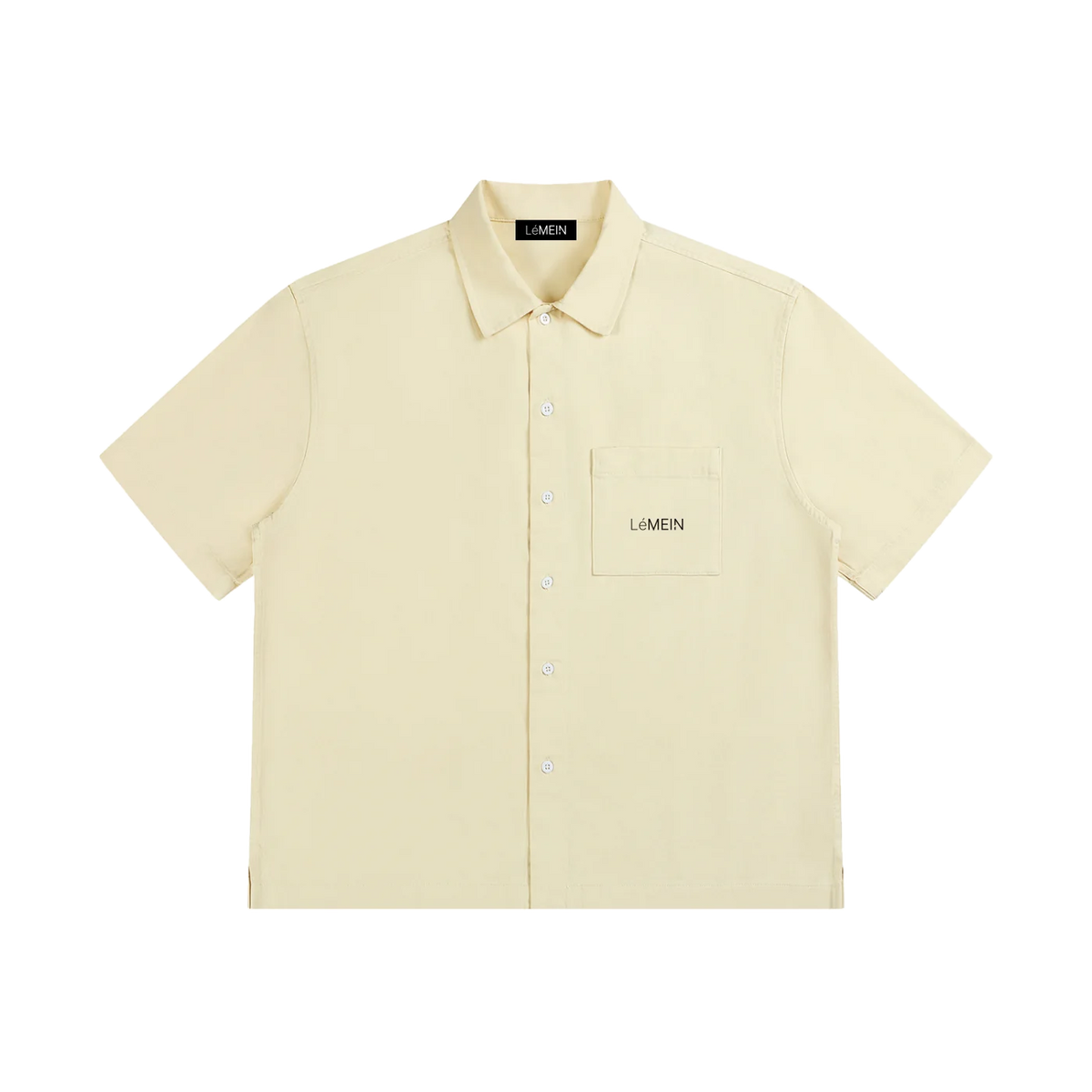 The Date Shirt in Apricot, front view #Color_Apricot
