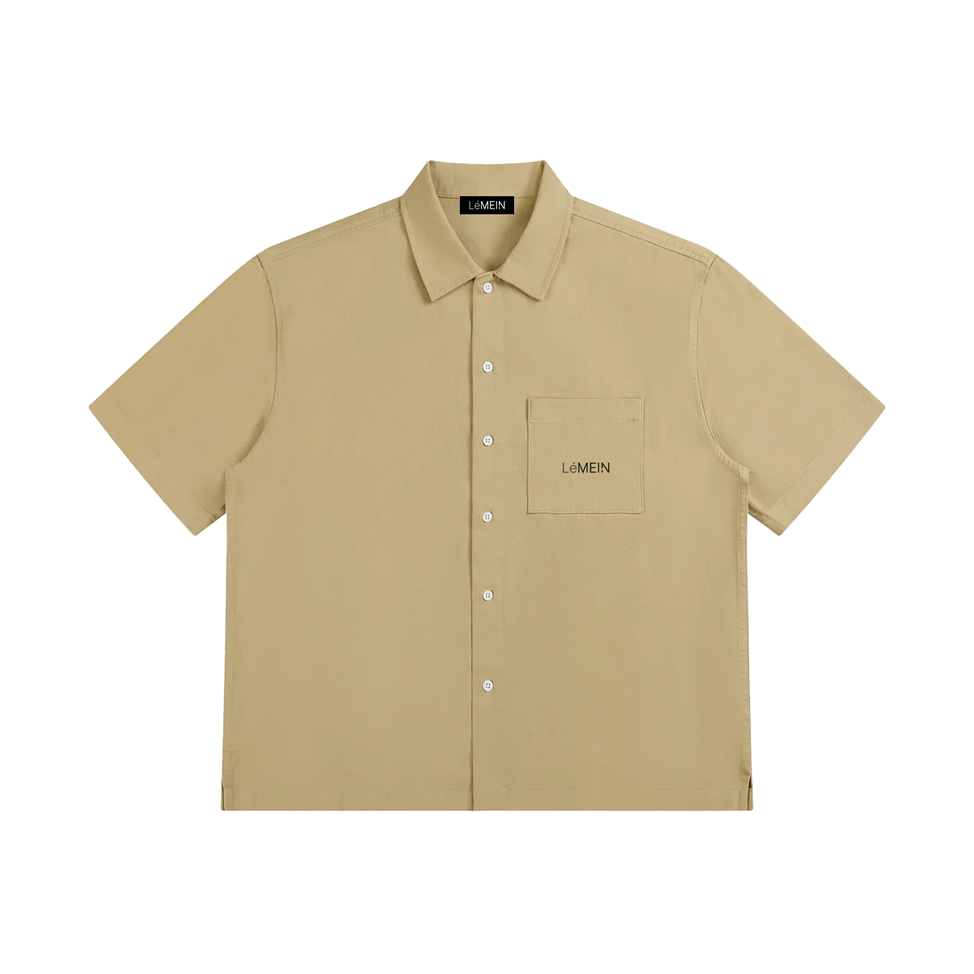 The Date Shirt in Khaki, front view #Color_Khaki