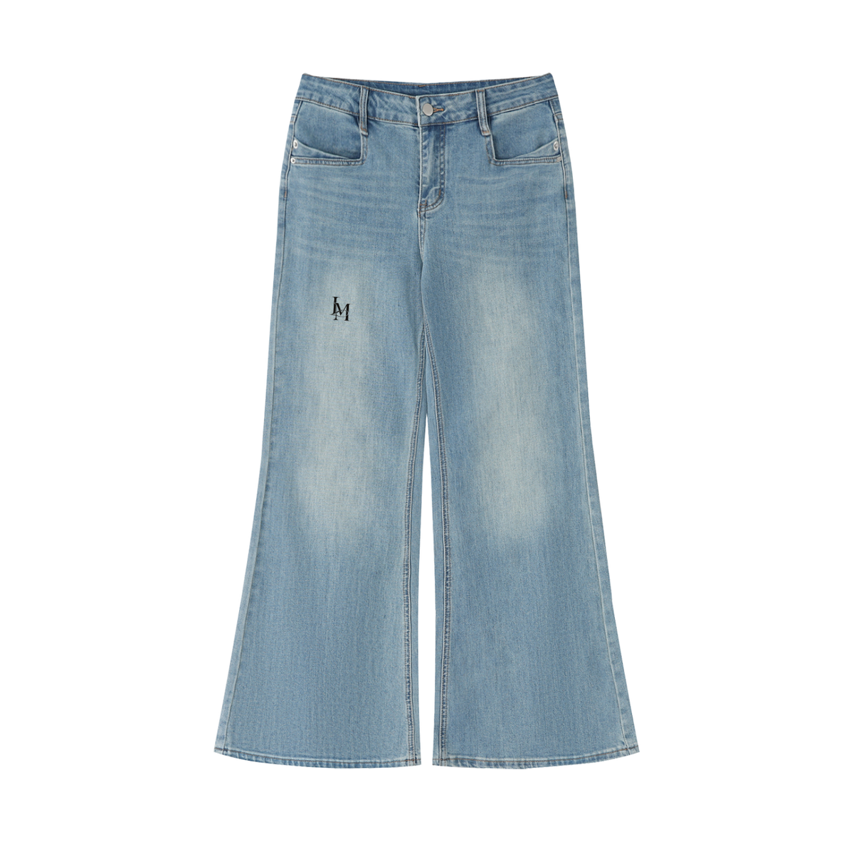 The Flared Jean in Blue #Color_Blue