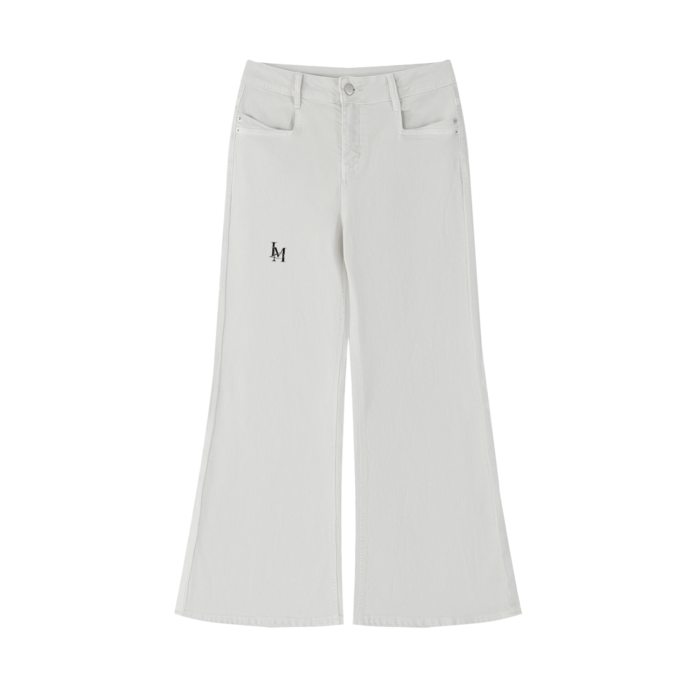 The Flared Jean in Beige #Color_Beige