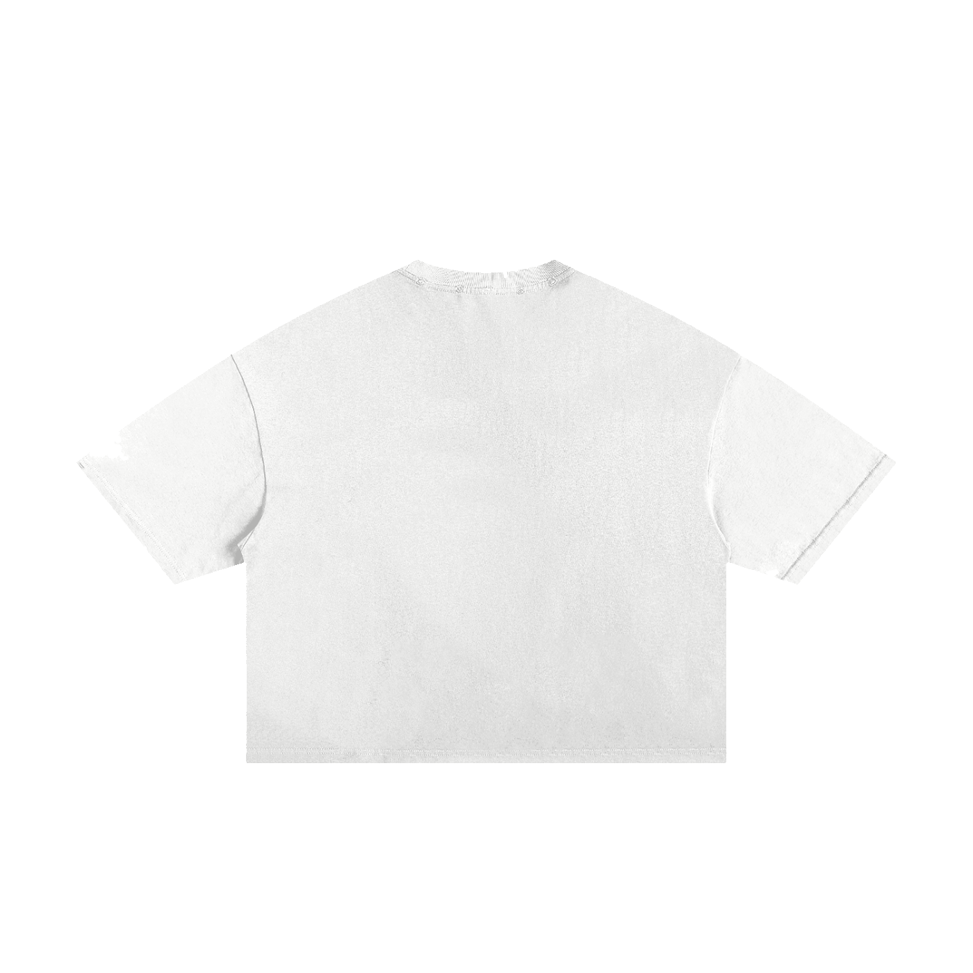 The Frayed Tee in White, back #Color_White