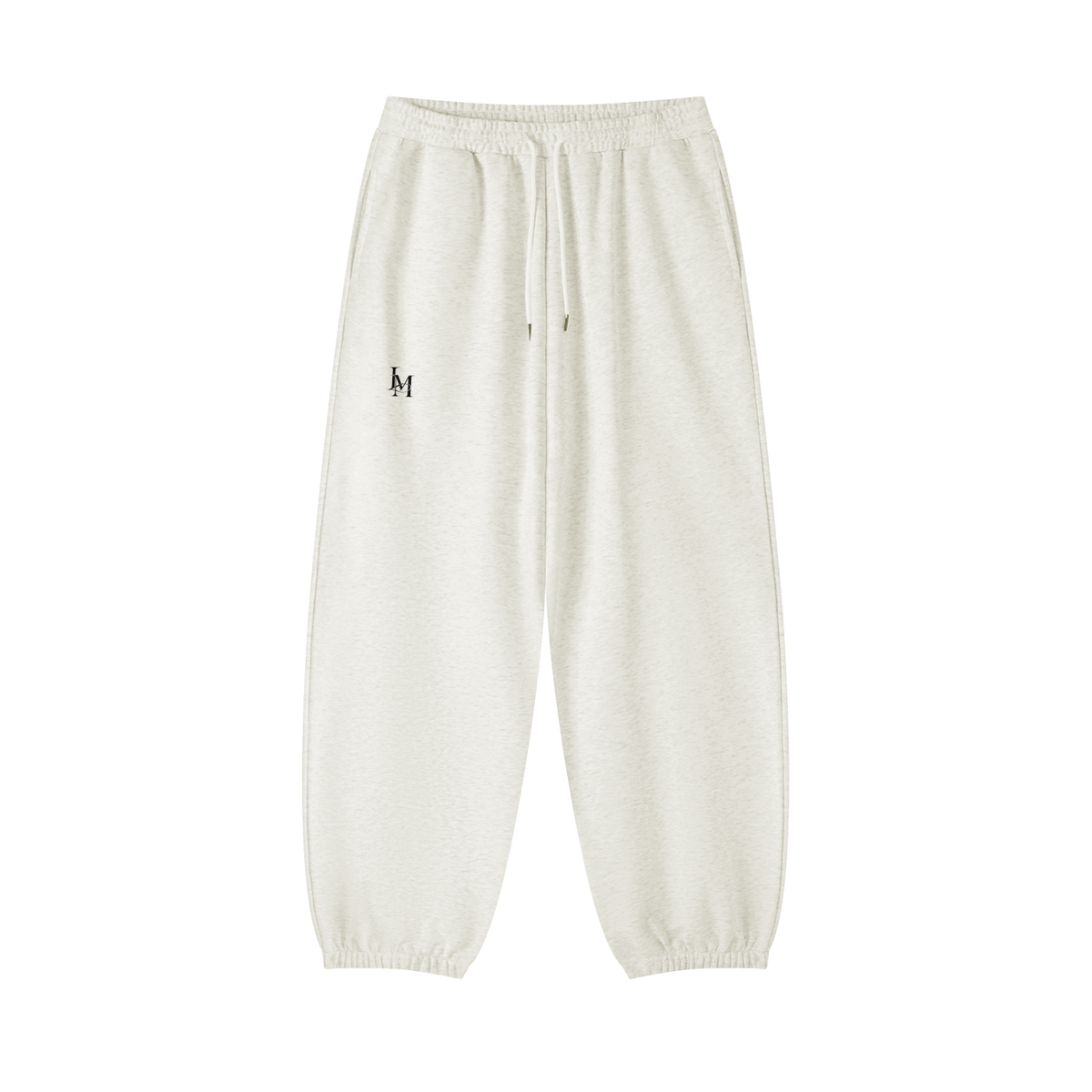 The Jogged Sweatpant in Oat Gray #Color_Oat Gray