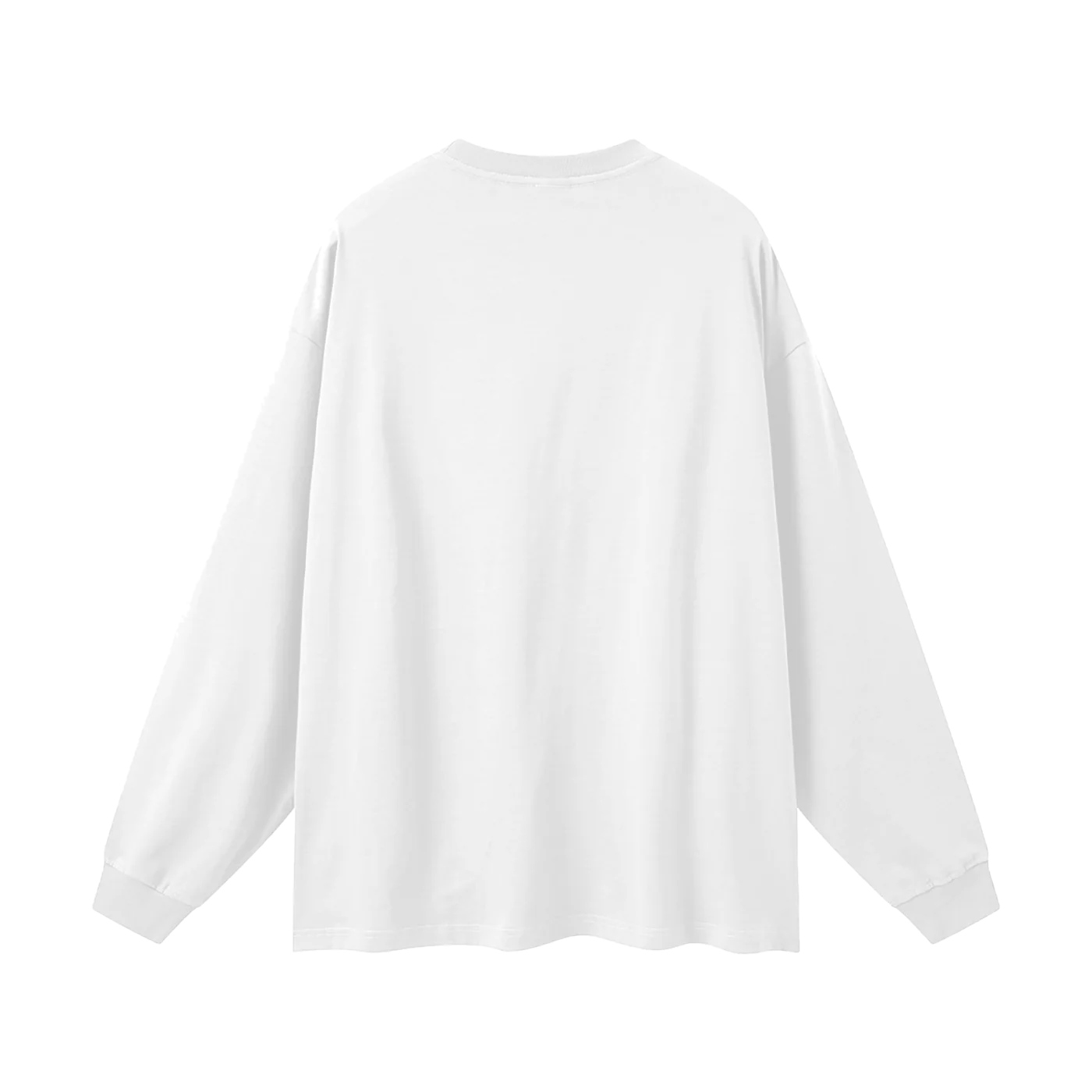 The Long Sleeve in White, back #Color_White