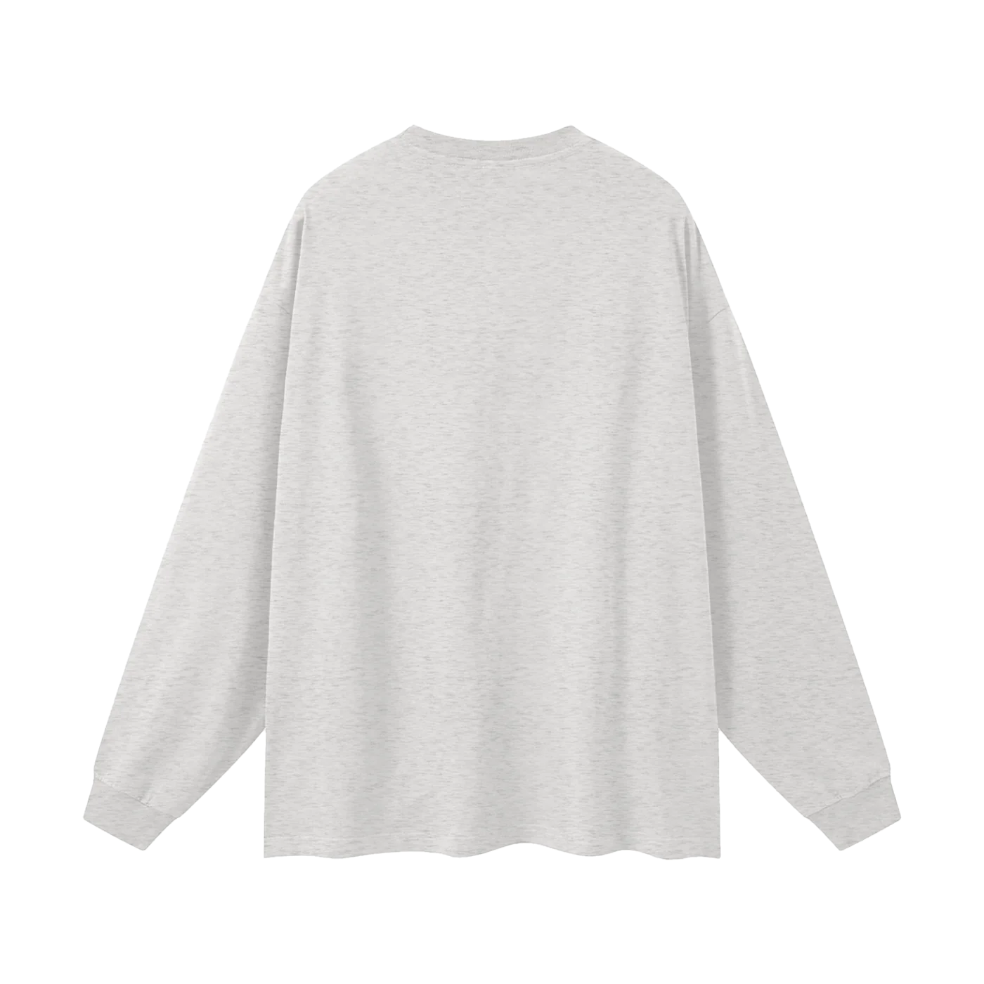 The Long Sleeve in Oat Gray, back #Color_Oat Gray