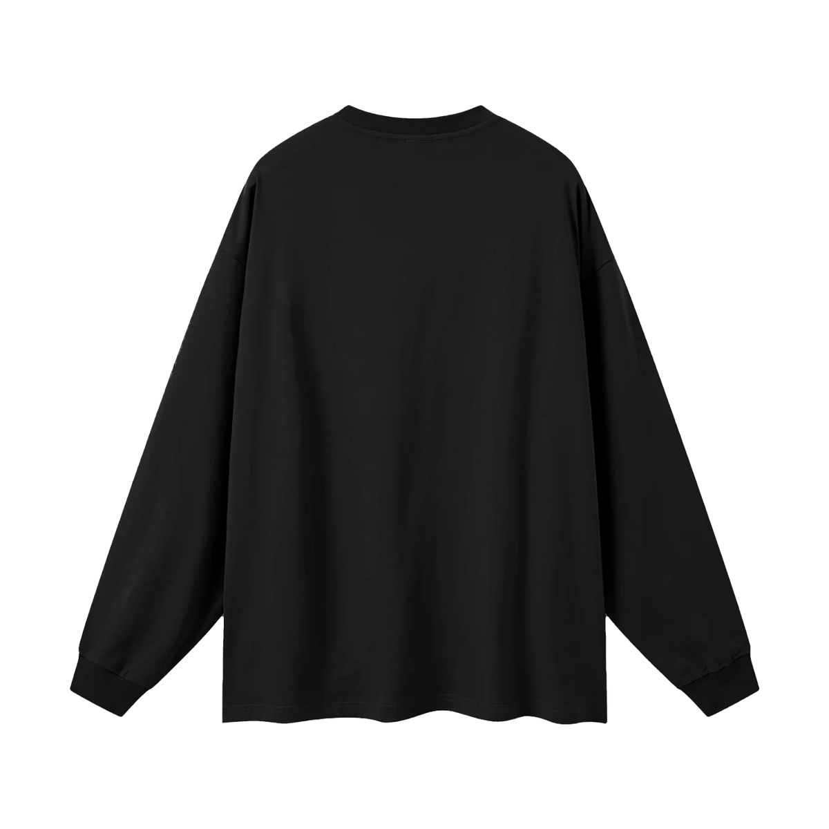 The Long Sleeve in Black, back #Color_Black