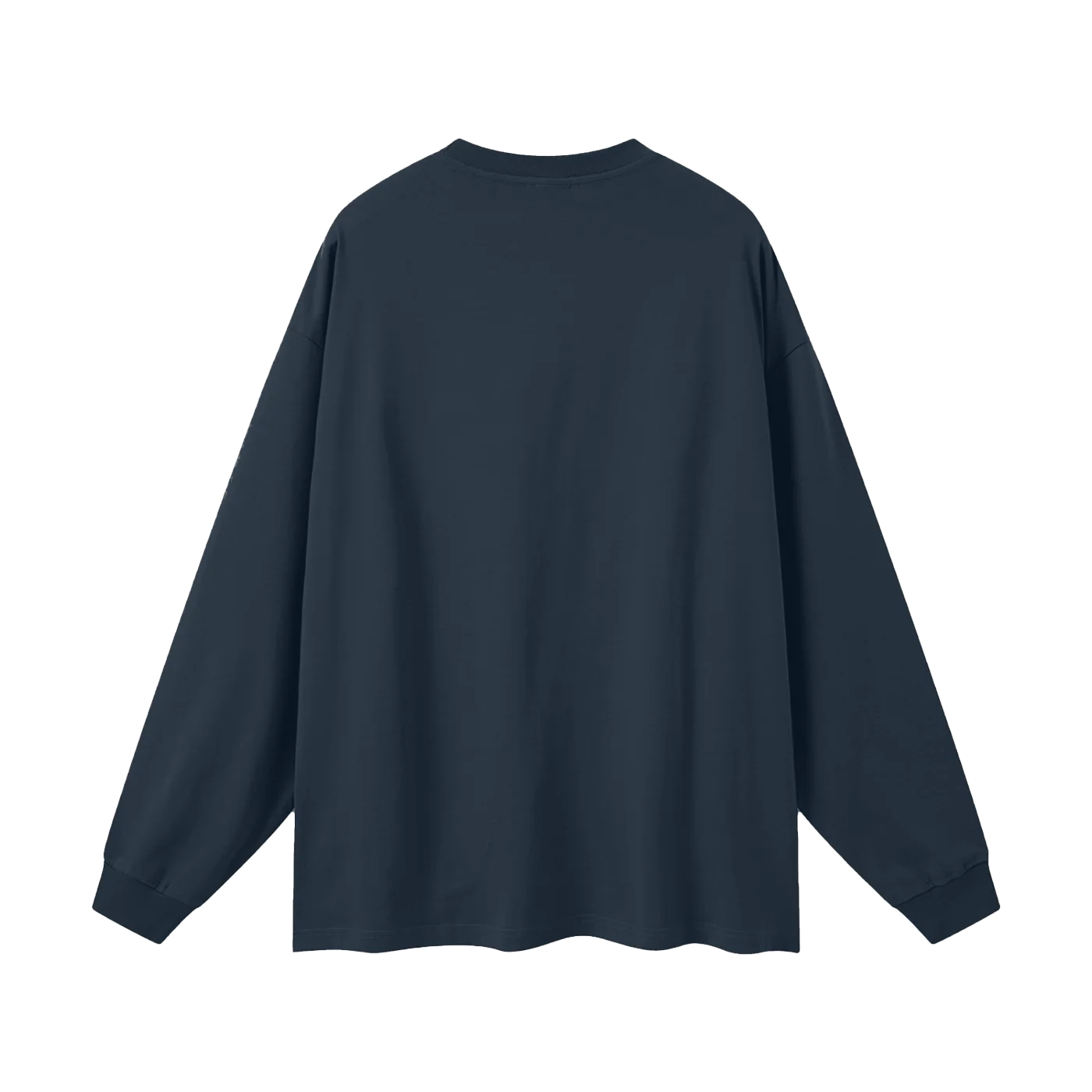The Long Sleeve in Navy, back #Color_Navy