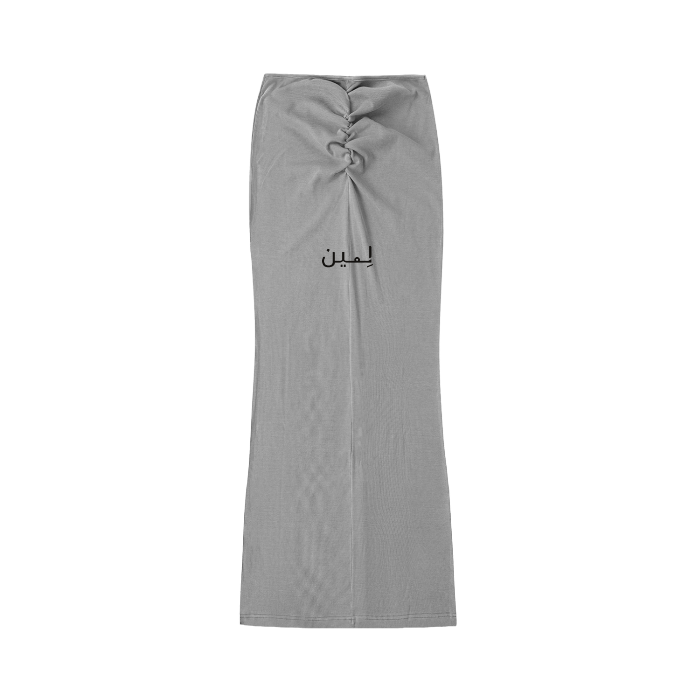 The Maxi Skirt in Medium Gray, back #Color_Medium Gray