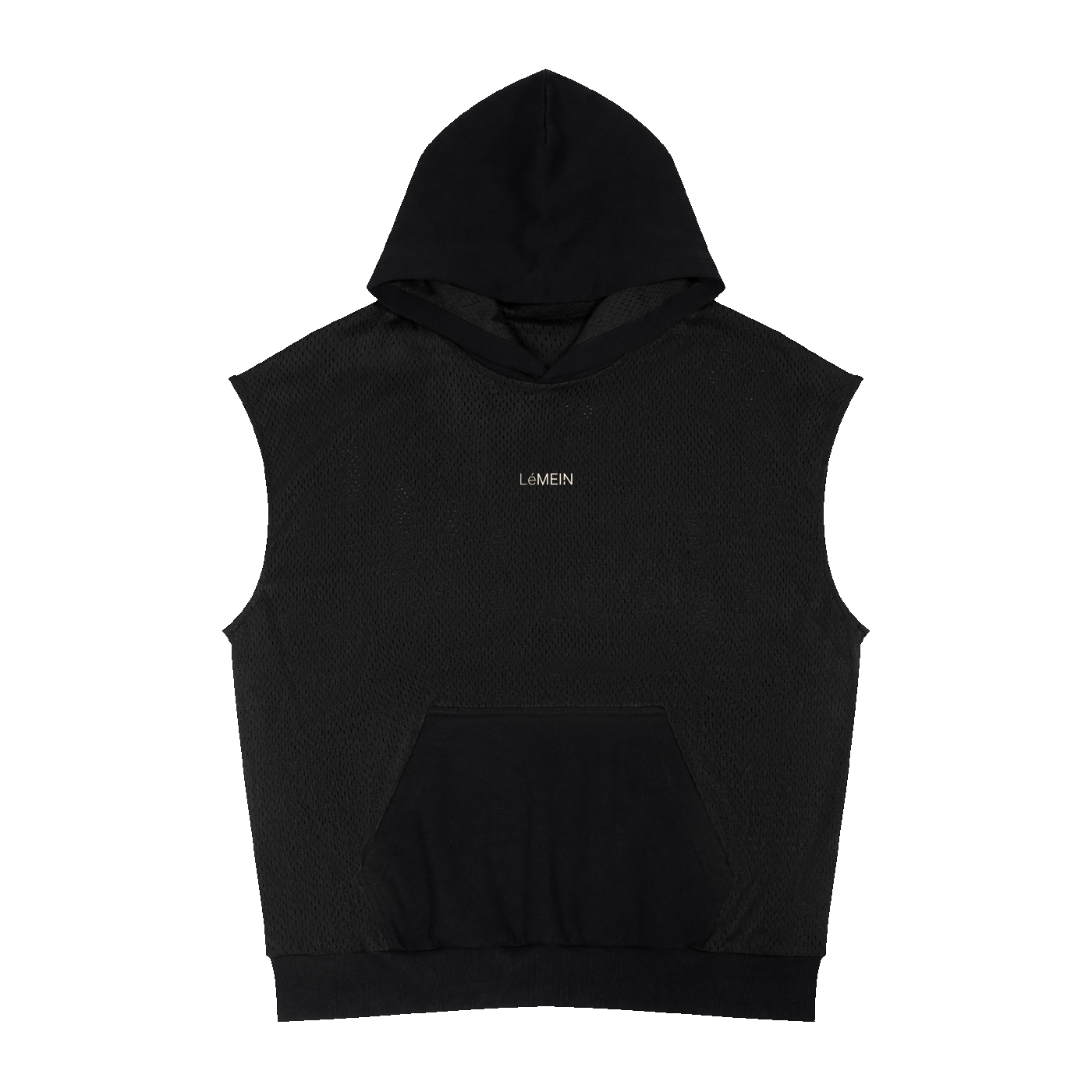 The Mesh Hoodie in Black #Color_Black