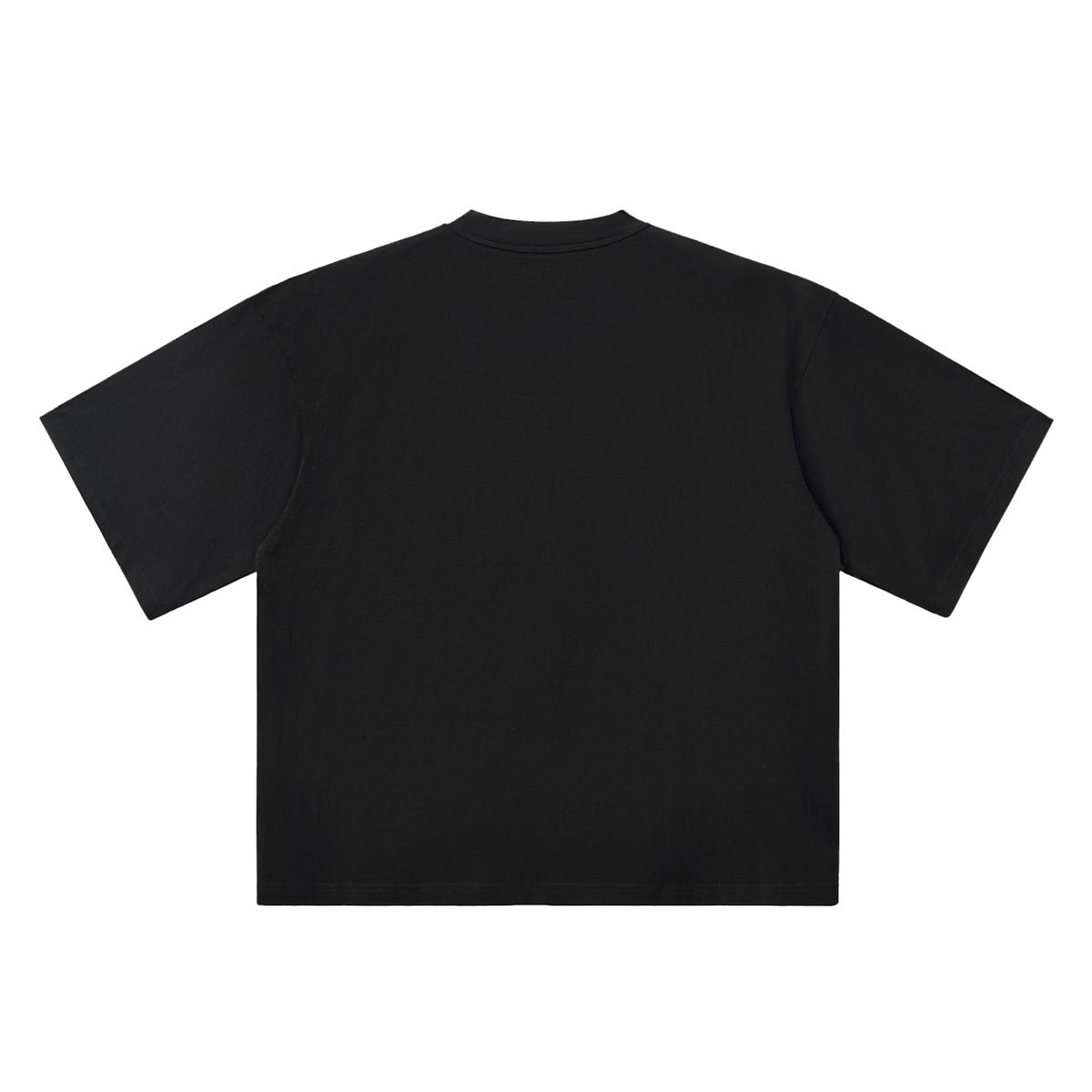 The Oversized Tee in Black, back #Color_Black