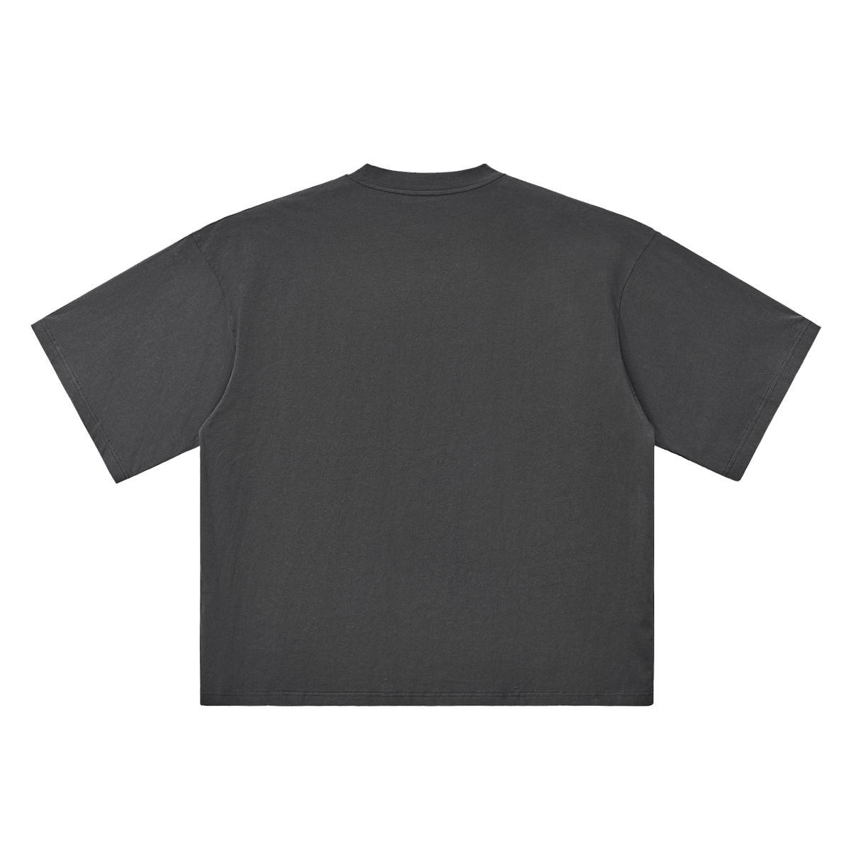 The Oversized Tee in Dark Gray, back #Color_Dark Gray
