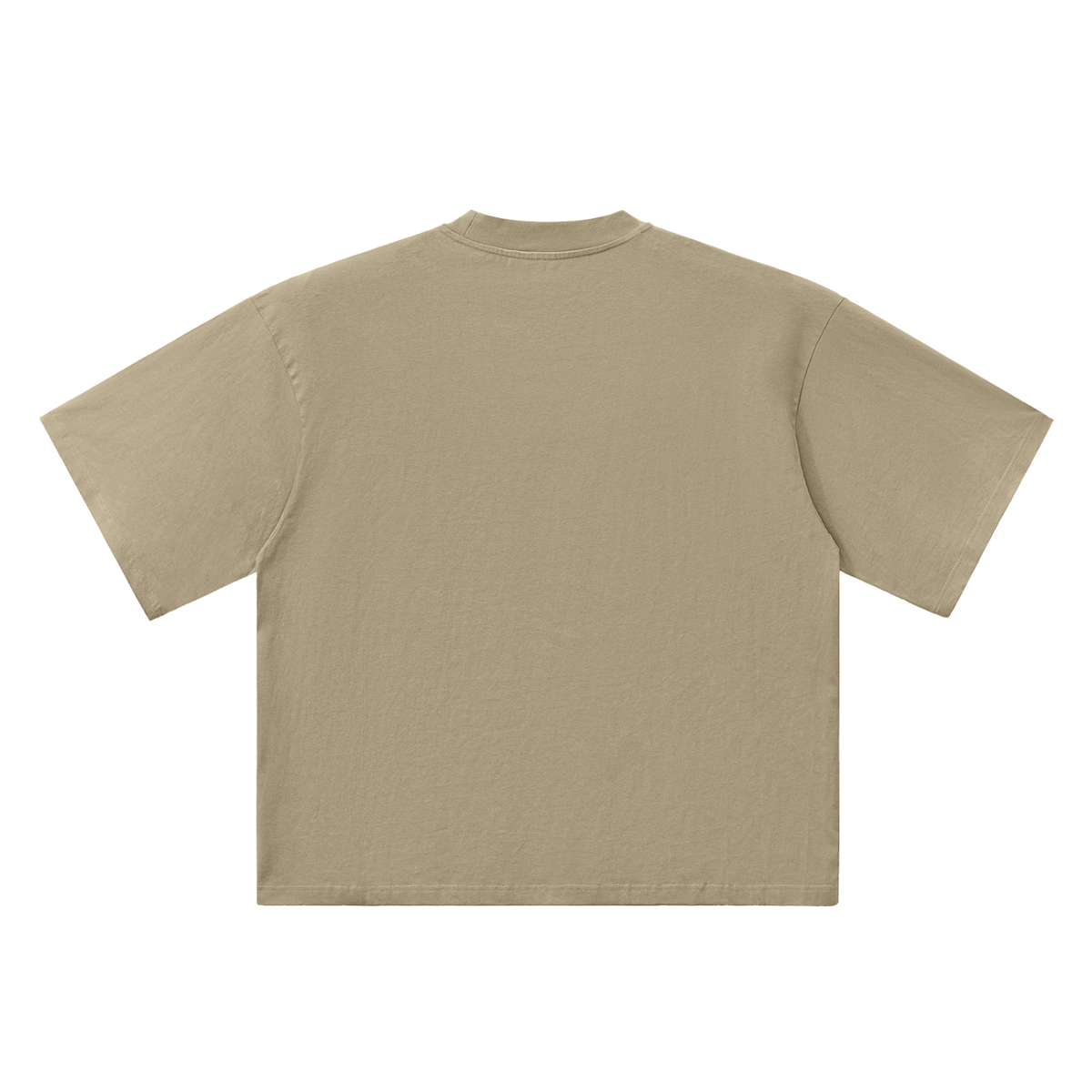 The Oversized Tee in Gray Green, back #Color_Gray Green