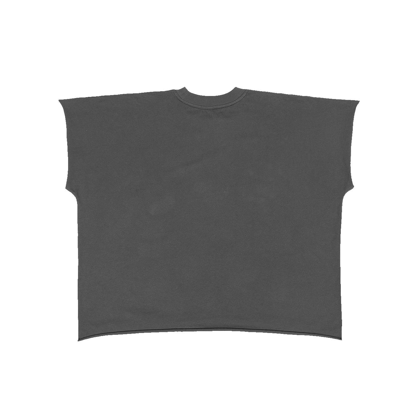 The Raw Edge Tee in Dark Gray, back #Color_Dark Gray