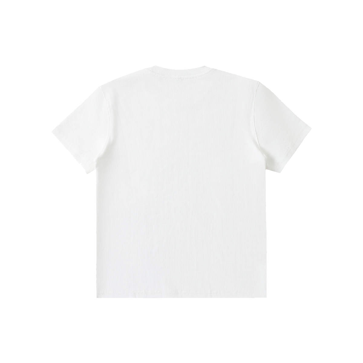The Ribbed Crop in White, back #Color_White