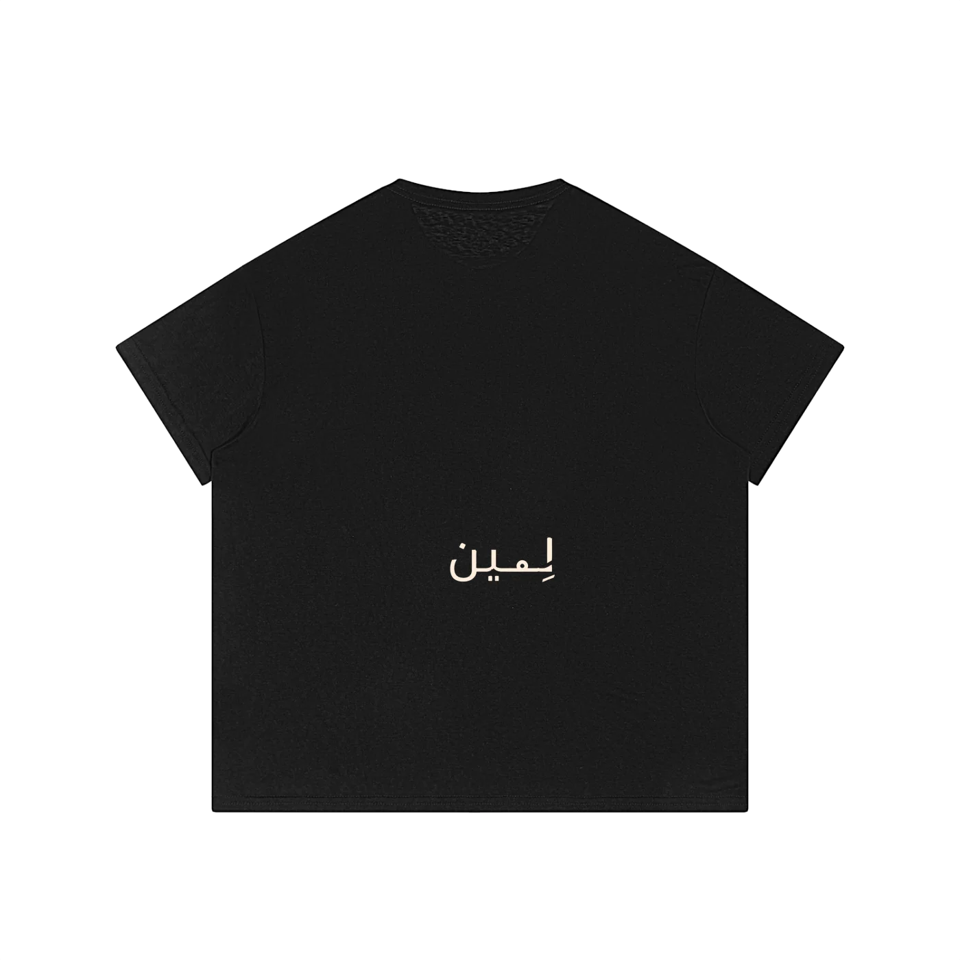 The Sheer Tee in Black, back #Color_Black