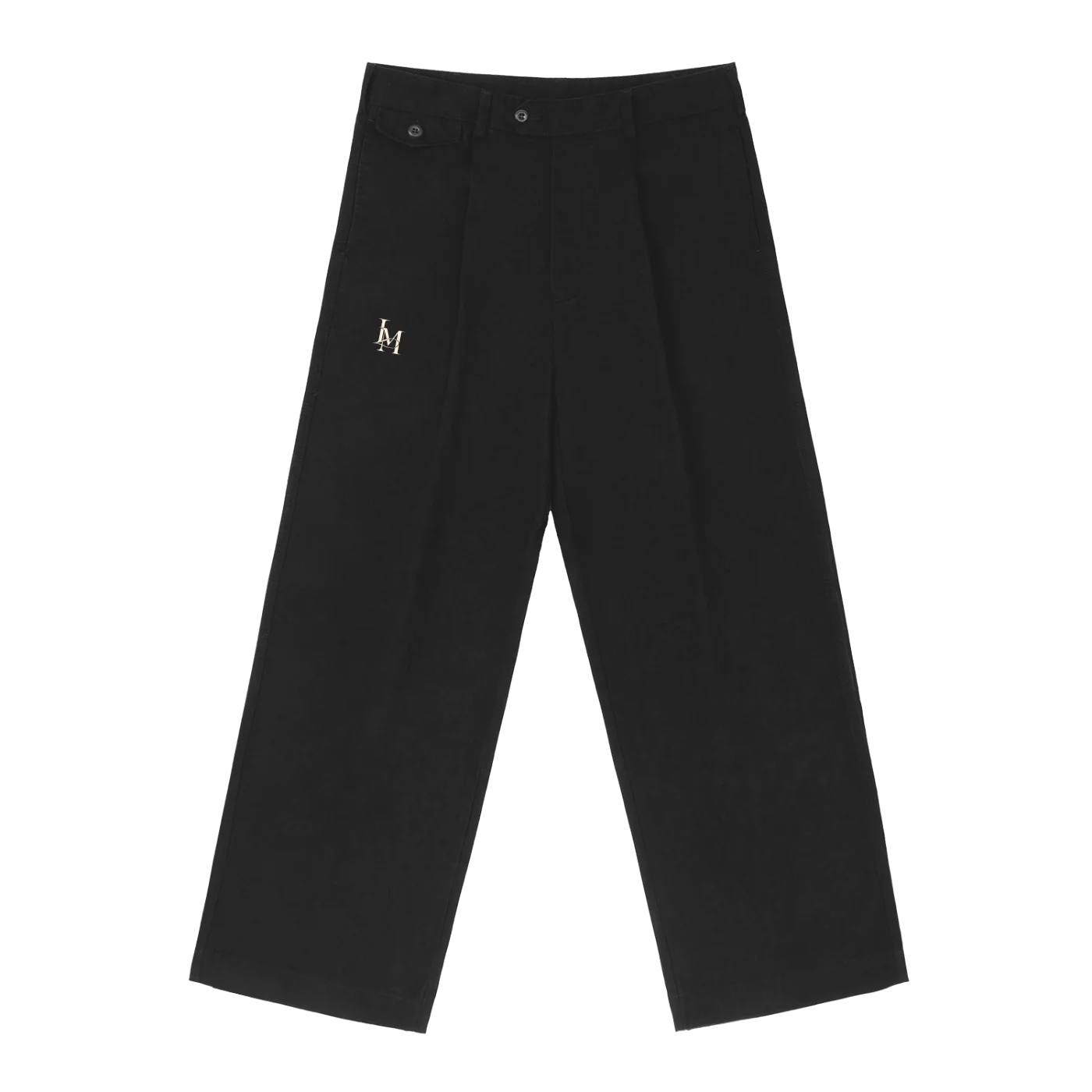 The Straight Trouser in Black #Color_Black