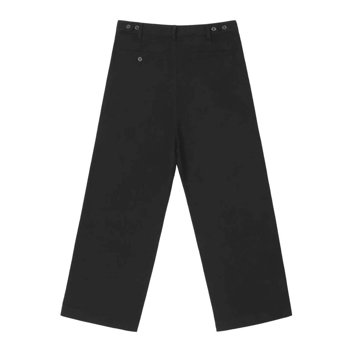 The Straight Trouser in Black, back #Color_Black