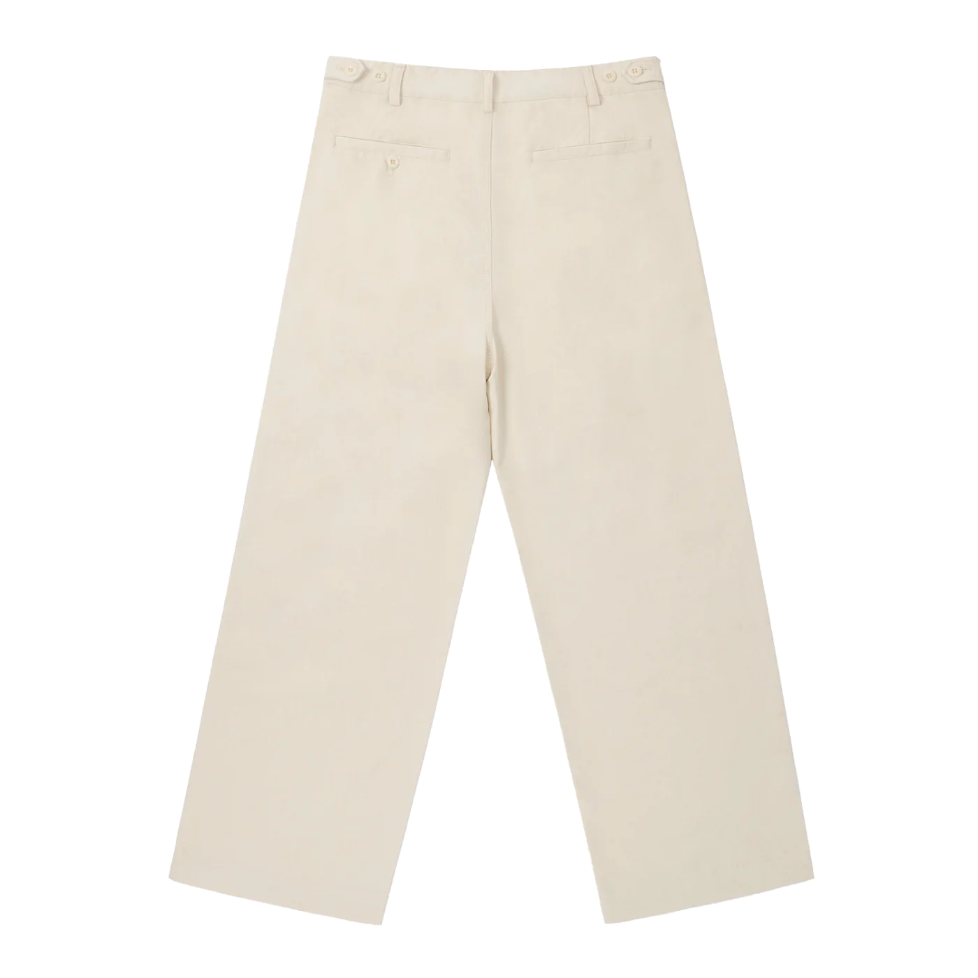 The Straight Trouser in Beige, back #Color_Beige