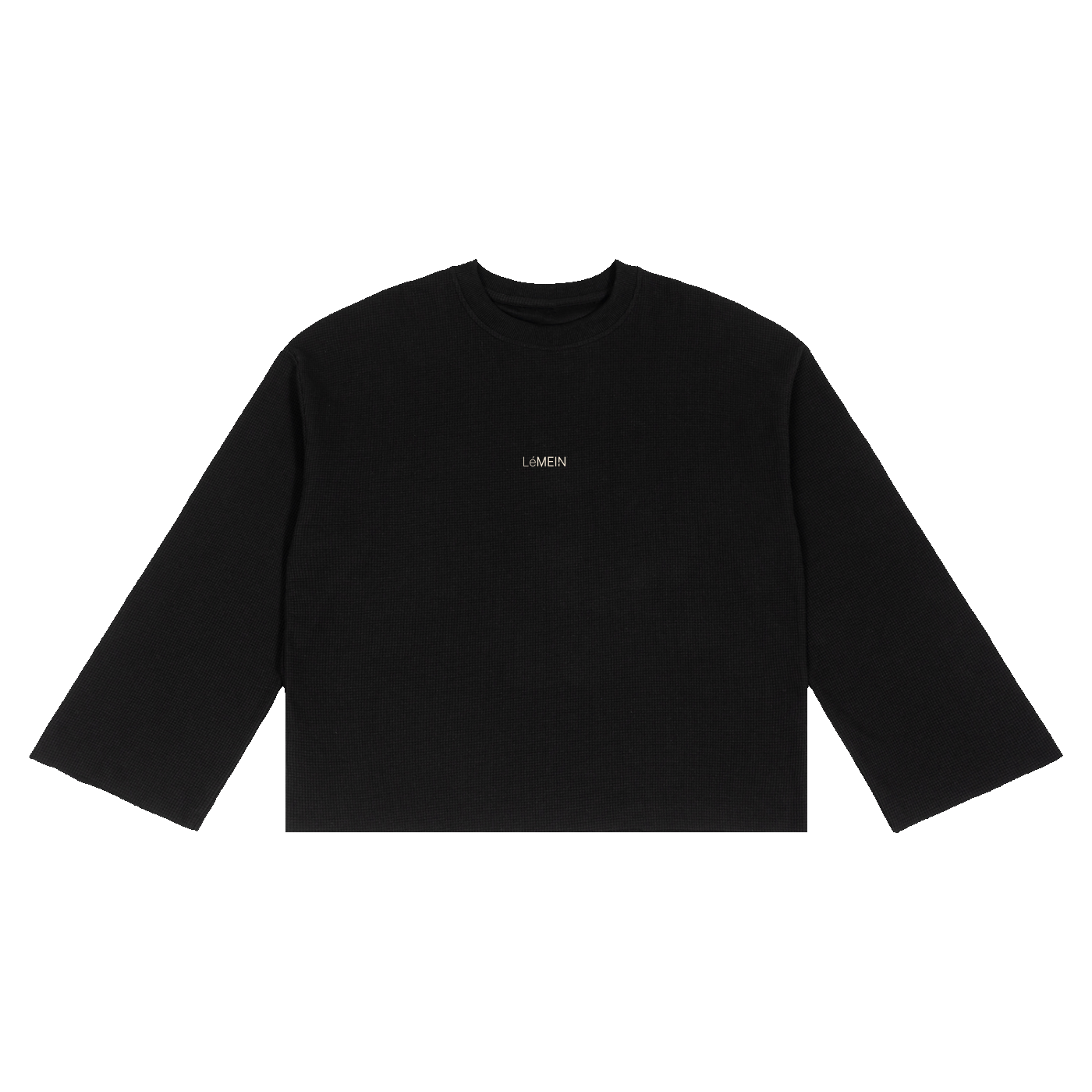 The Waffle Tee in Black #Color_Black