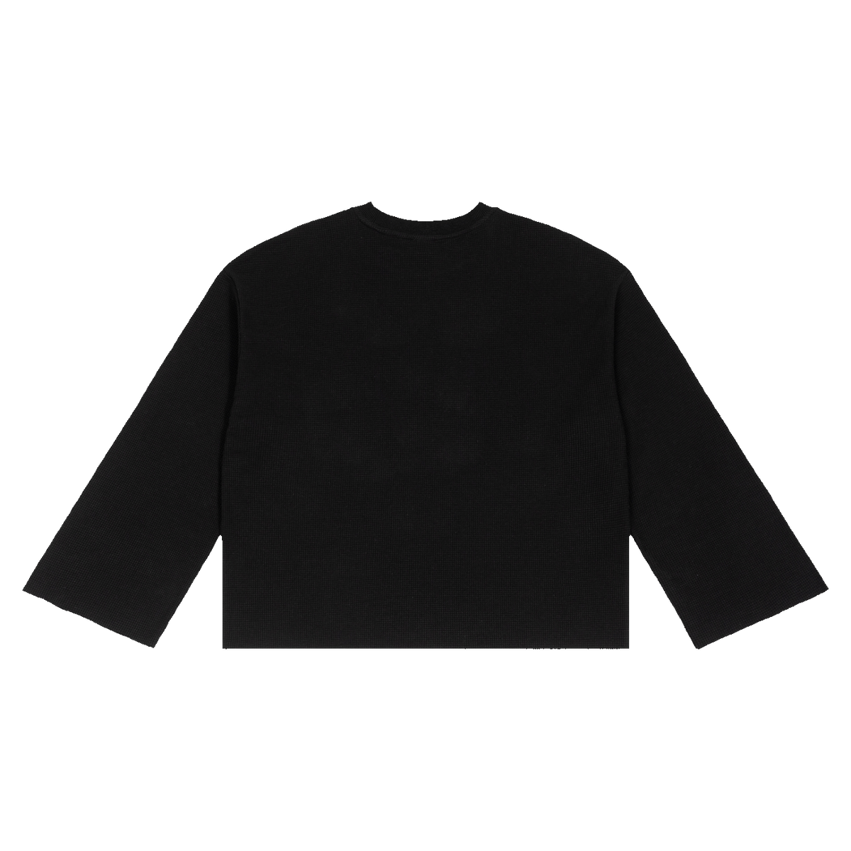 The Waffle Tee in Black, back #Color_Black