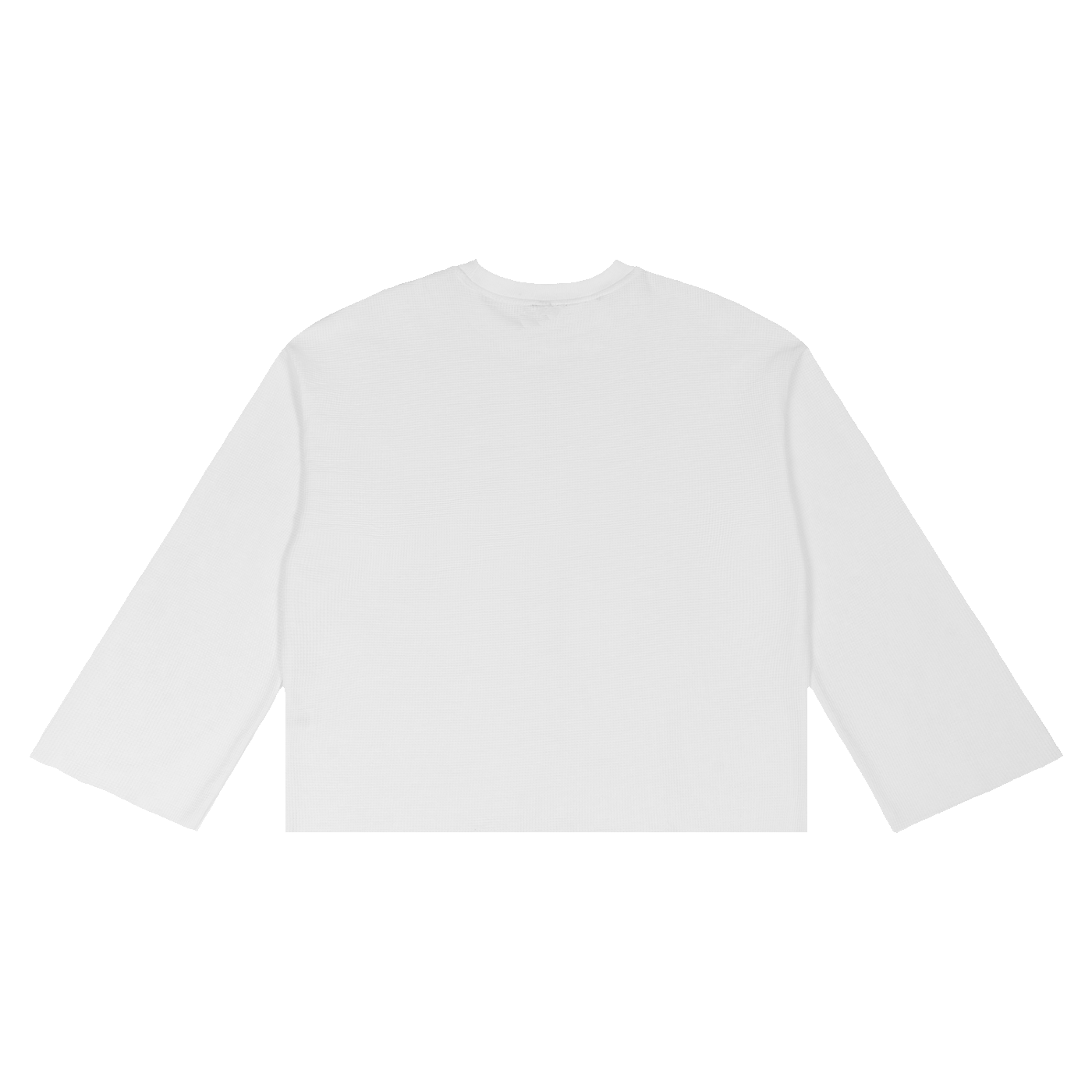 The Waffle Tee in White, back #Color_White