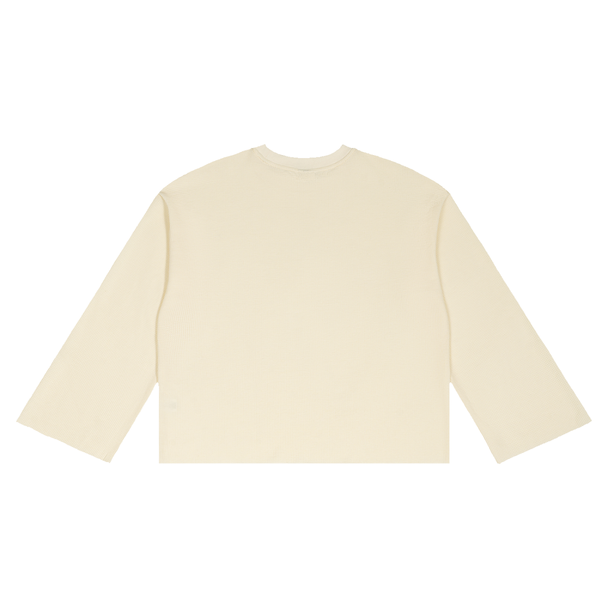 The Waffle Tee in Apricot, back #Color_Apricot