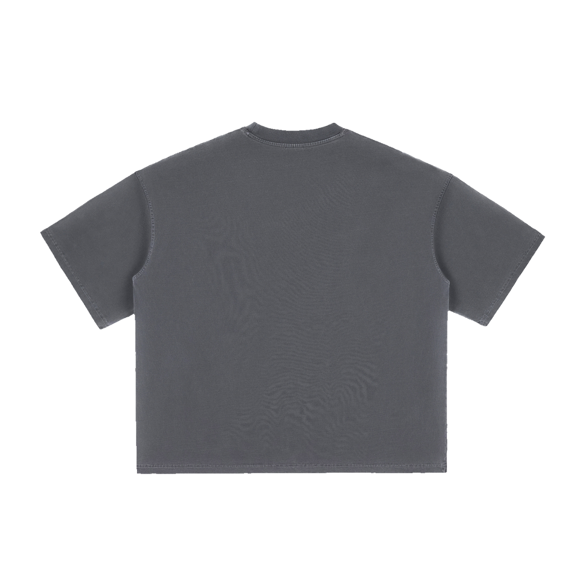 The Washed Boxy Tee in Haze Gray, back #Color_Haze Gray