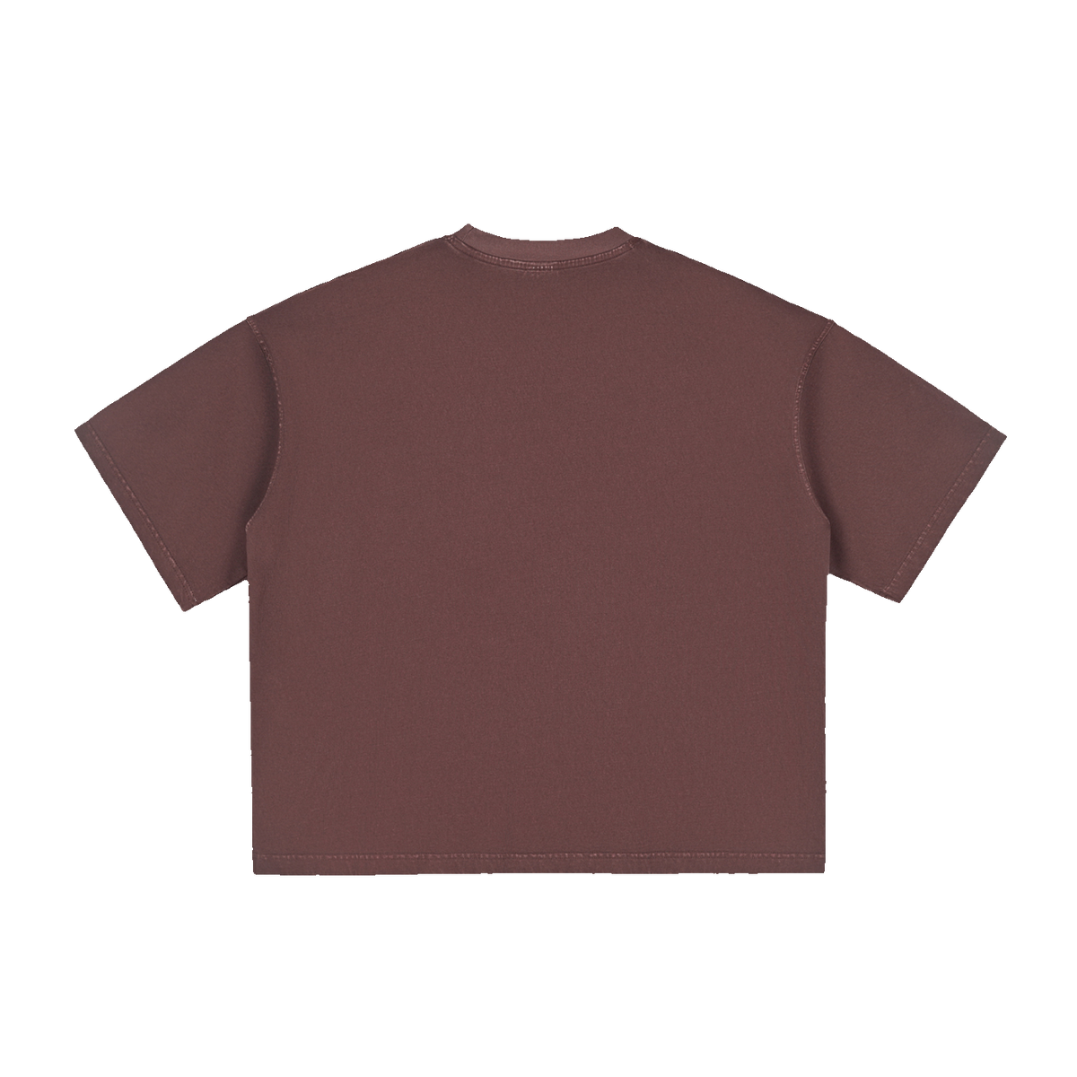 The Washed Boxy Tee in Ume Purple, back #Color_Ume Purple