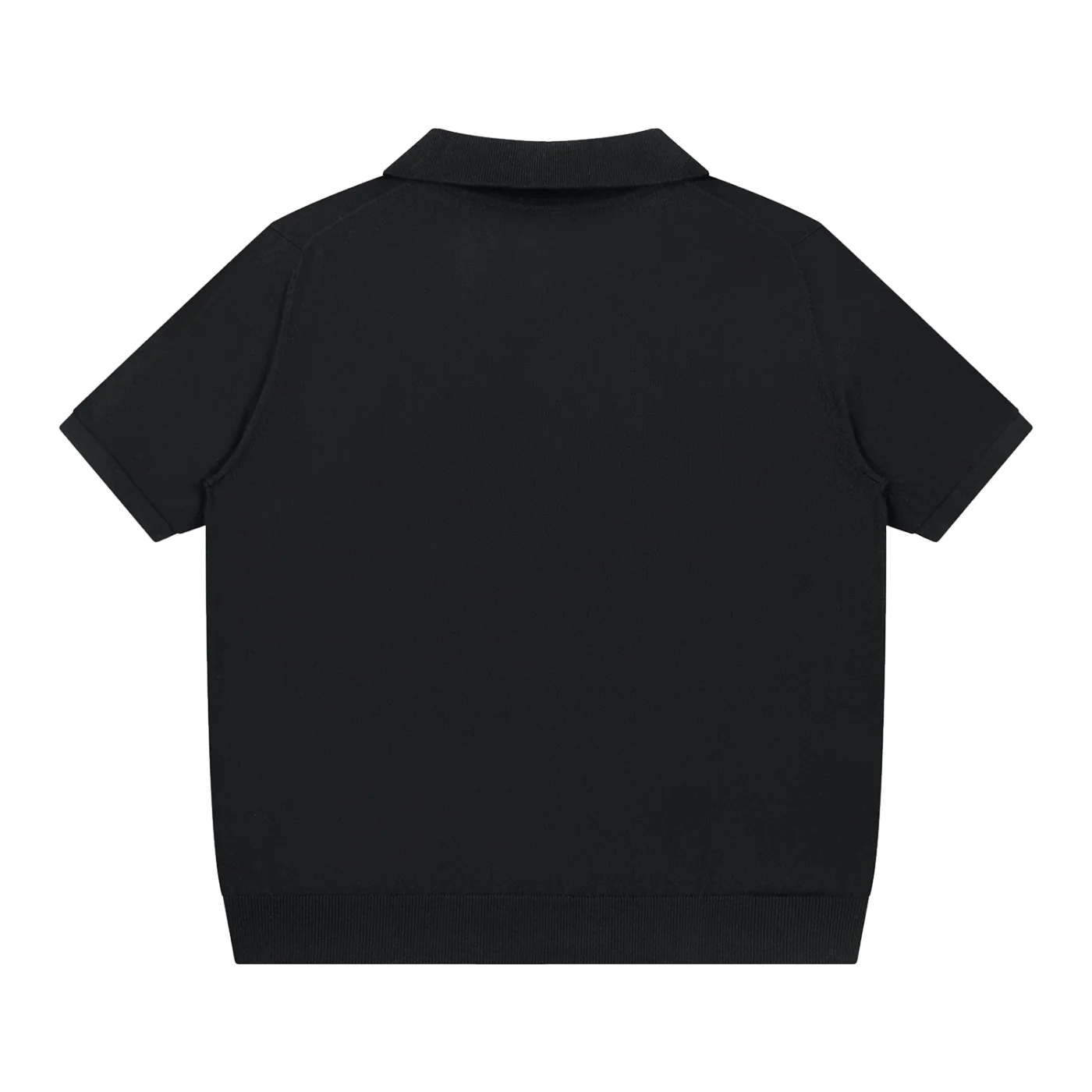 The Oversized Polo in Black, back #Color_Black