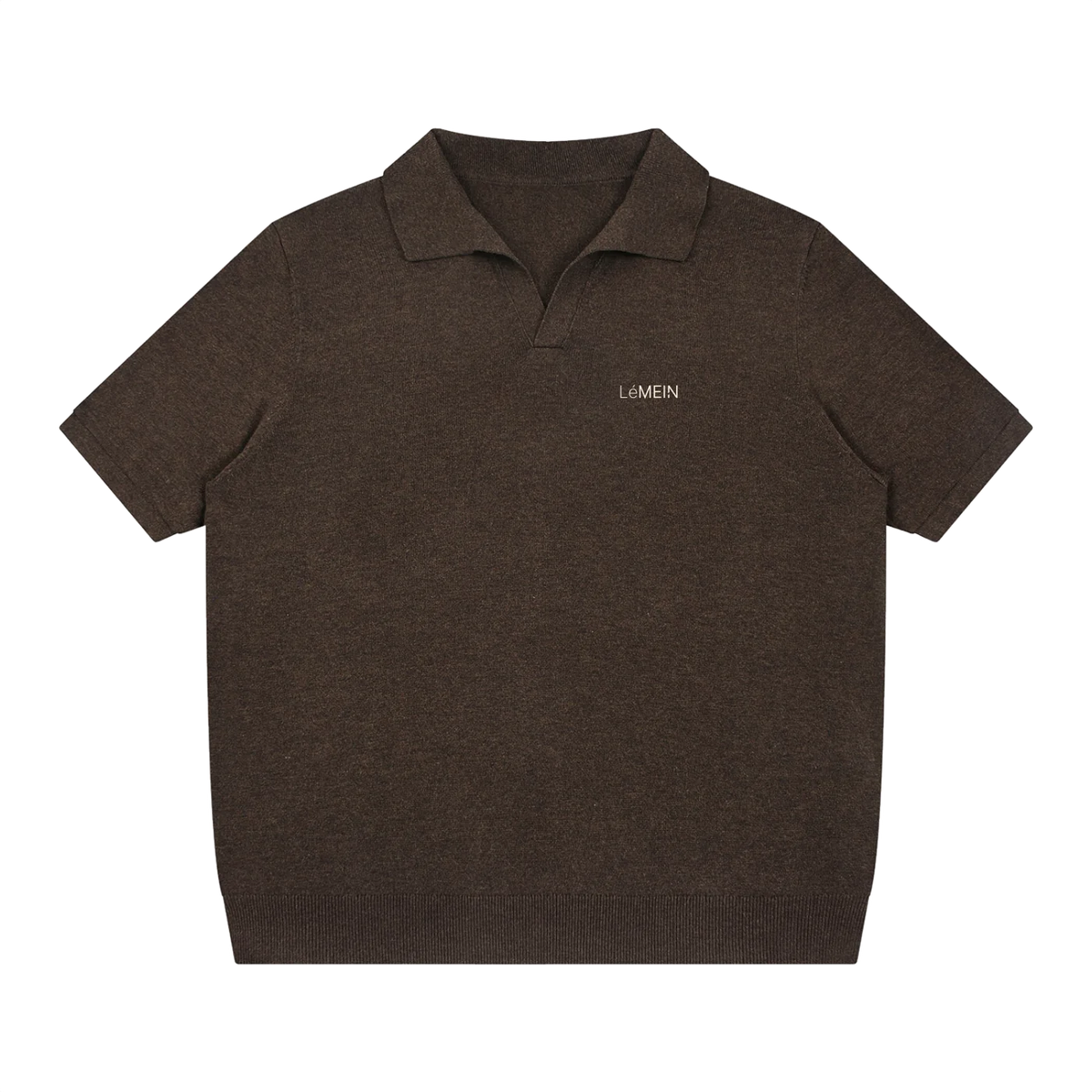 The Oversized Polo in Dark Brown #Color_Dark Brown