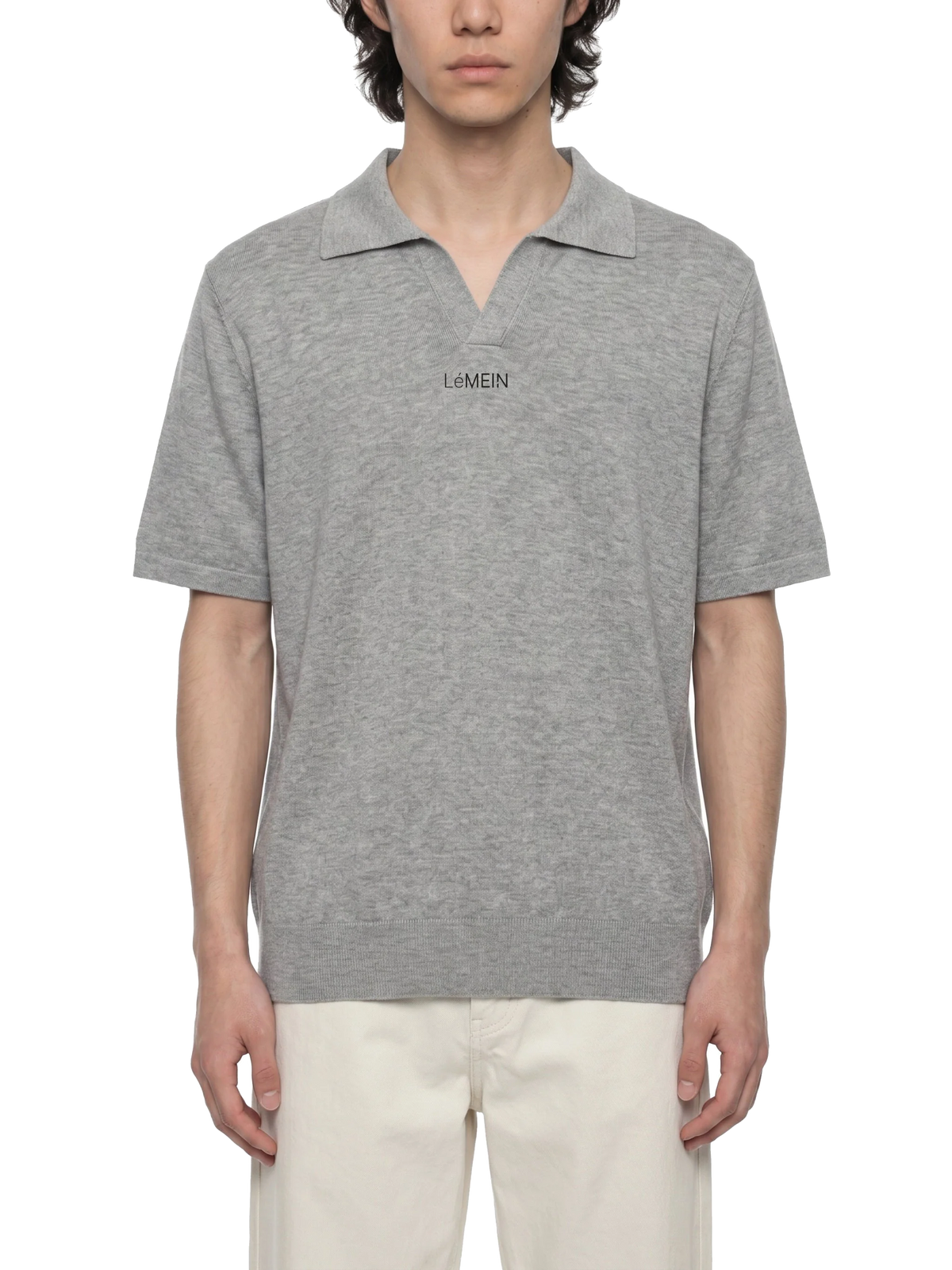 The Oversized Polo — on model, front