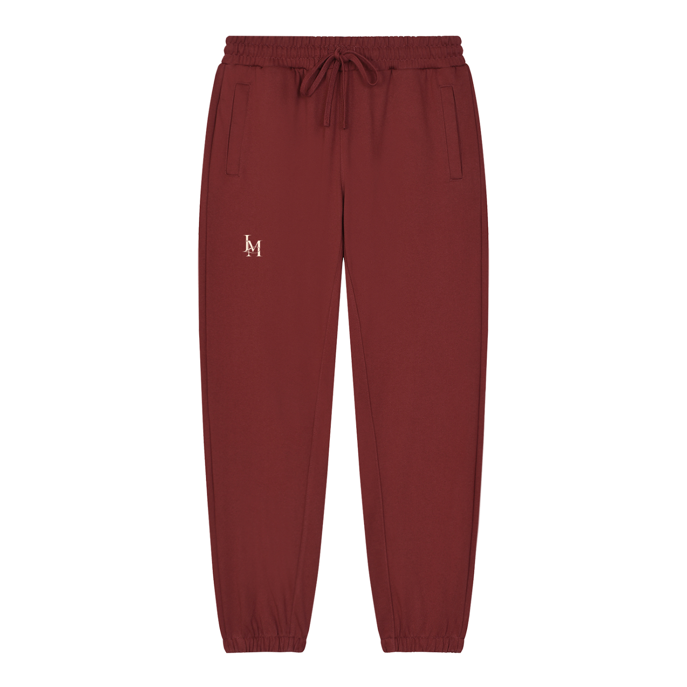 The Tapered Jogger in Dark Red #Color_Dark Red