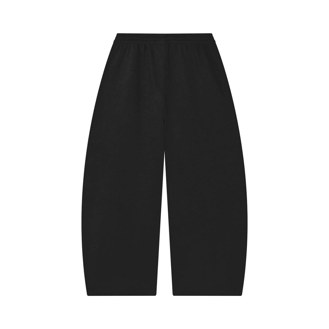 The Waffle Trouser in Black, back #Color_Black