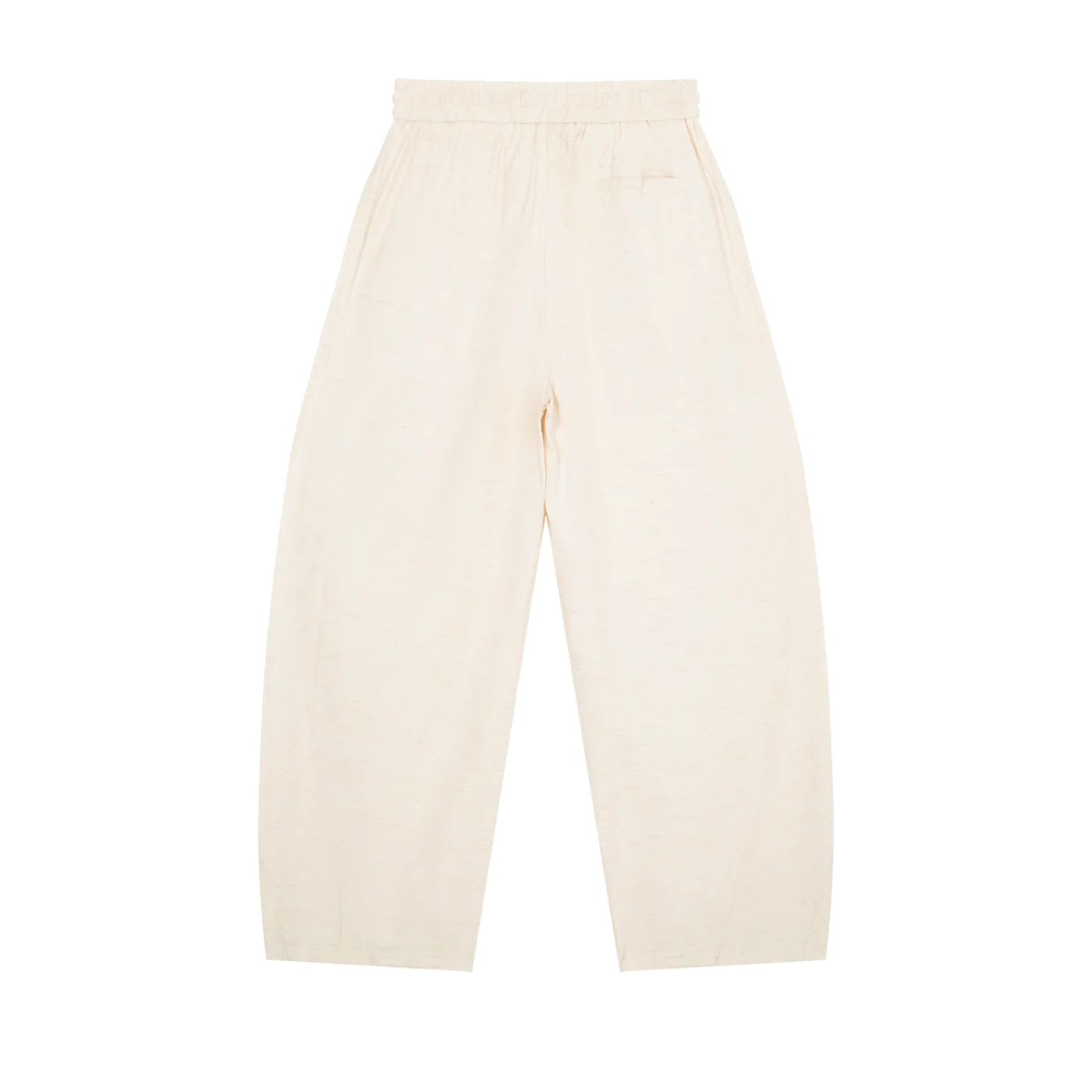 The Wide Trouser in Mild Apricot, back #Color_Mild Apricot